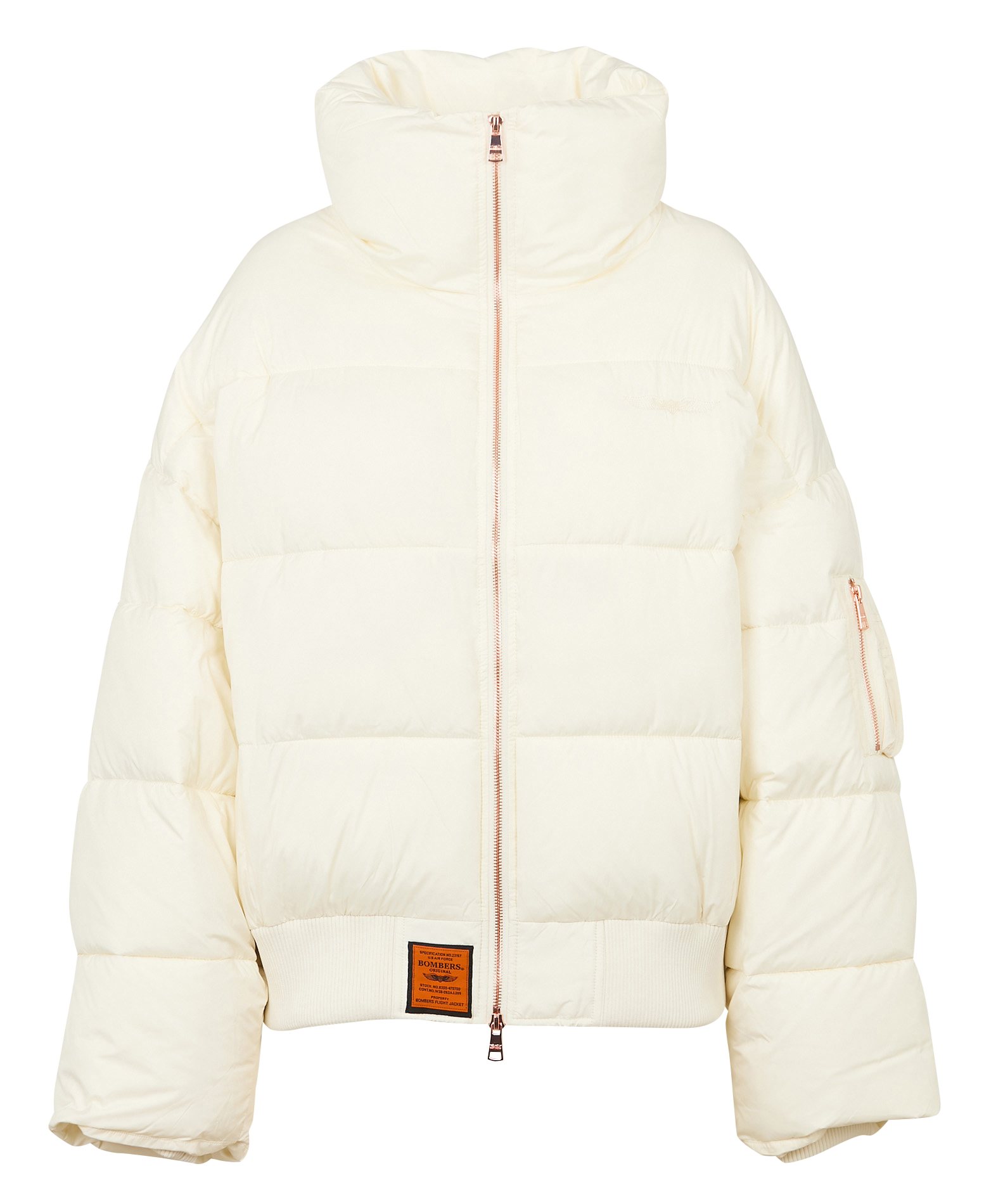 Doudoune col montant BOMBERS ORIGINAL Blanc