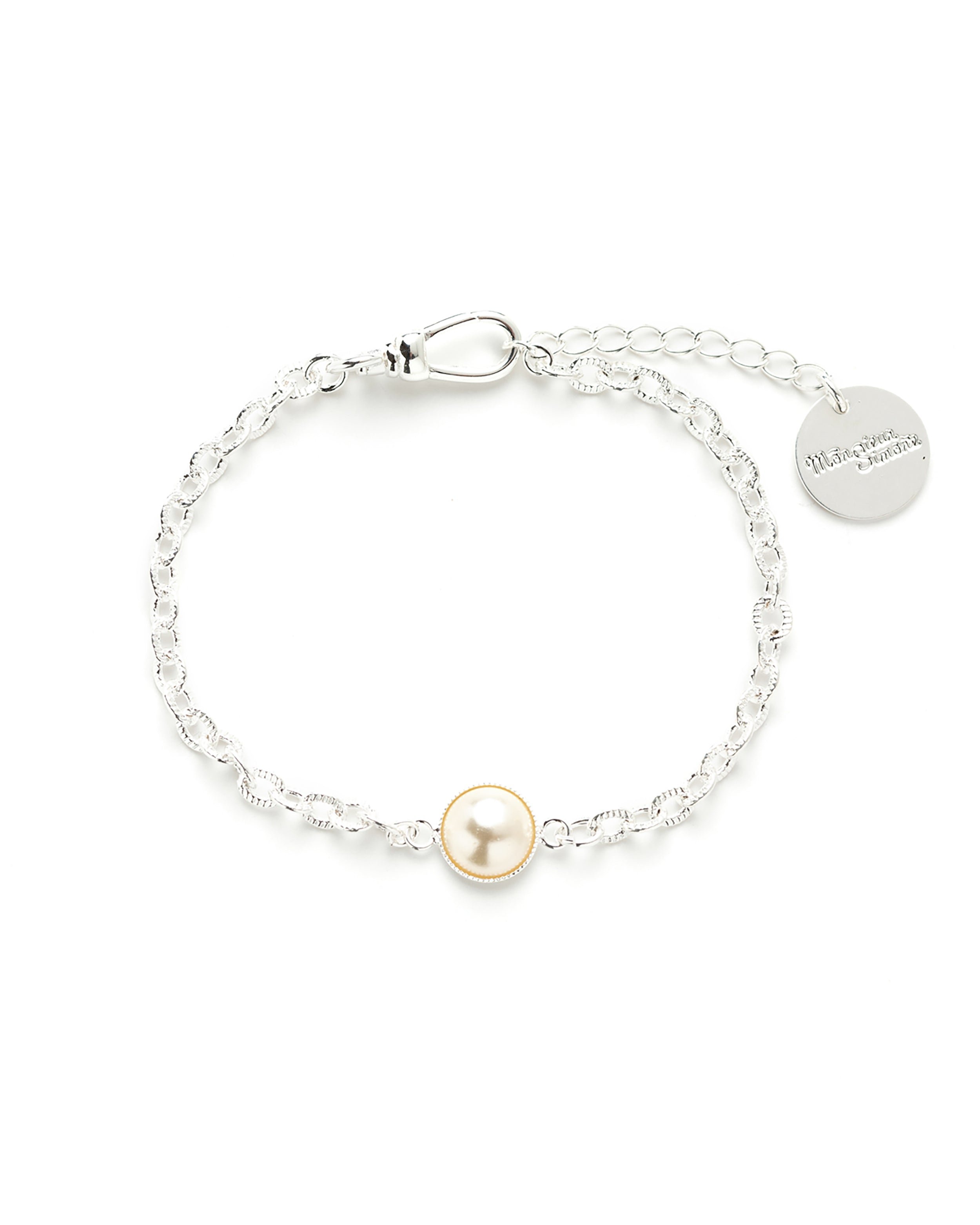 Mini bracelet perle  plaqué argent MONSIEUR SIMONE Argent
