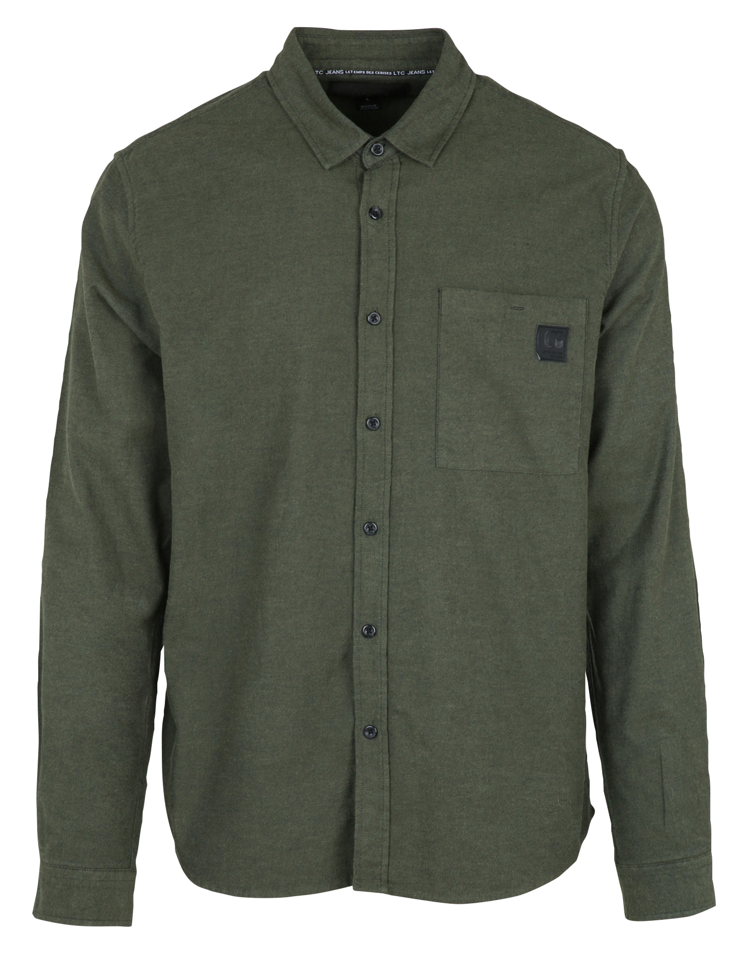 Camicia dritta in cotone LE TEMPS DES CERISES Verde