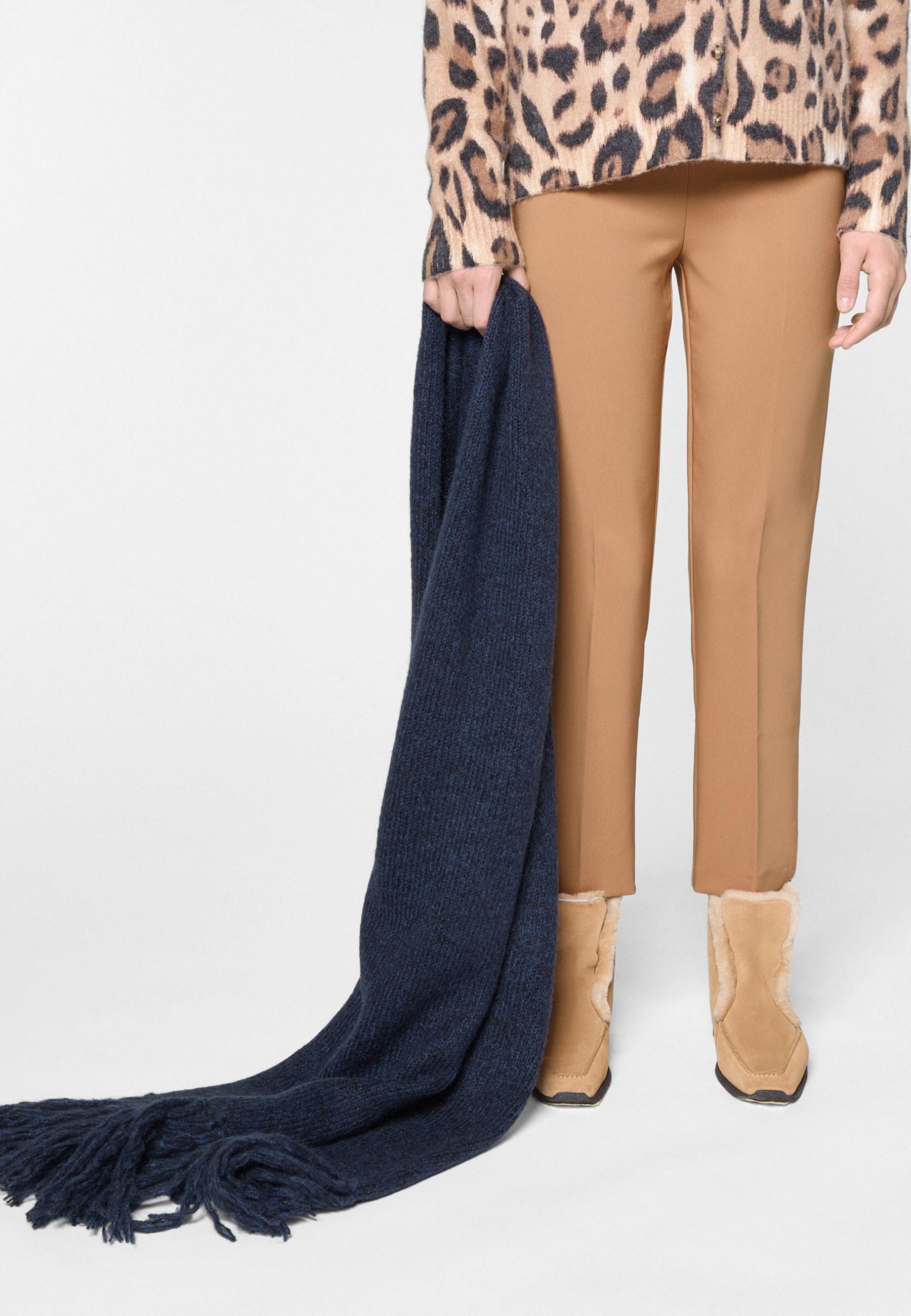 Long chunky knit scarf RODIER Blue