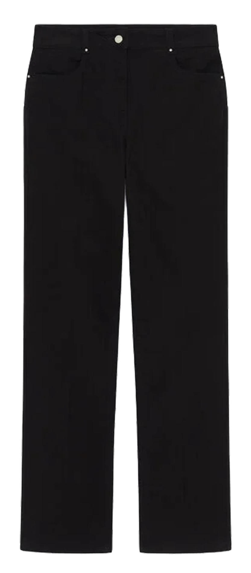 Jean droit en coton bio mélangé CAROLL Noir