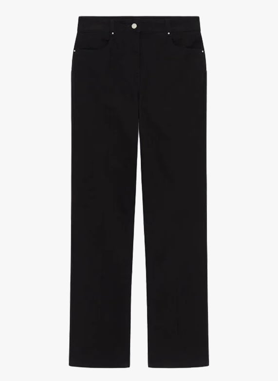 Jean droit en coton bio mélangé 252p-Pcomolong Black beauty Caroll