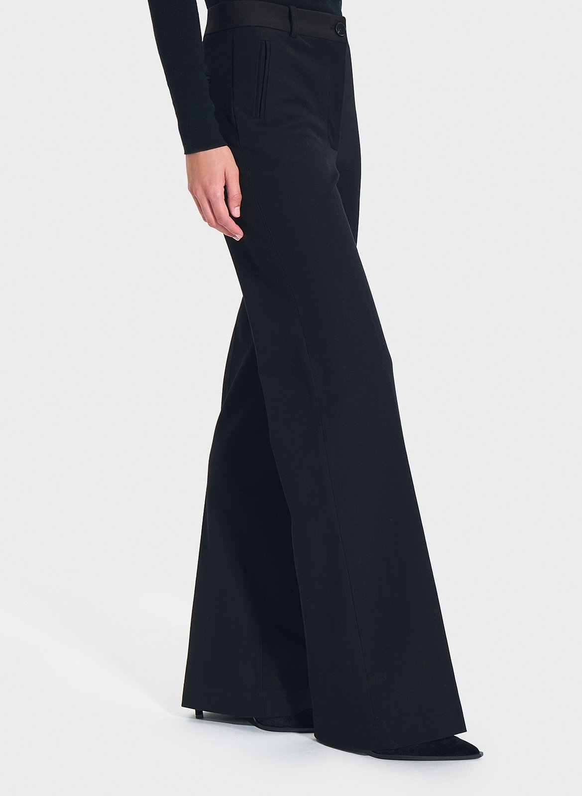 Charlotte cotton flared jeans ZAPA Black