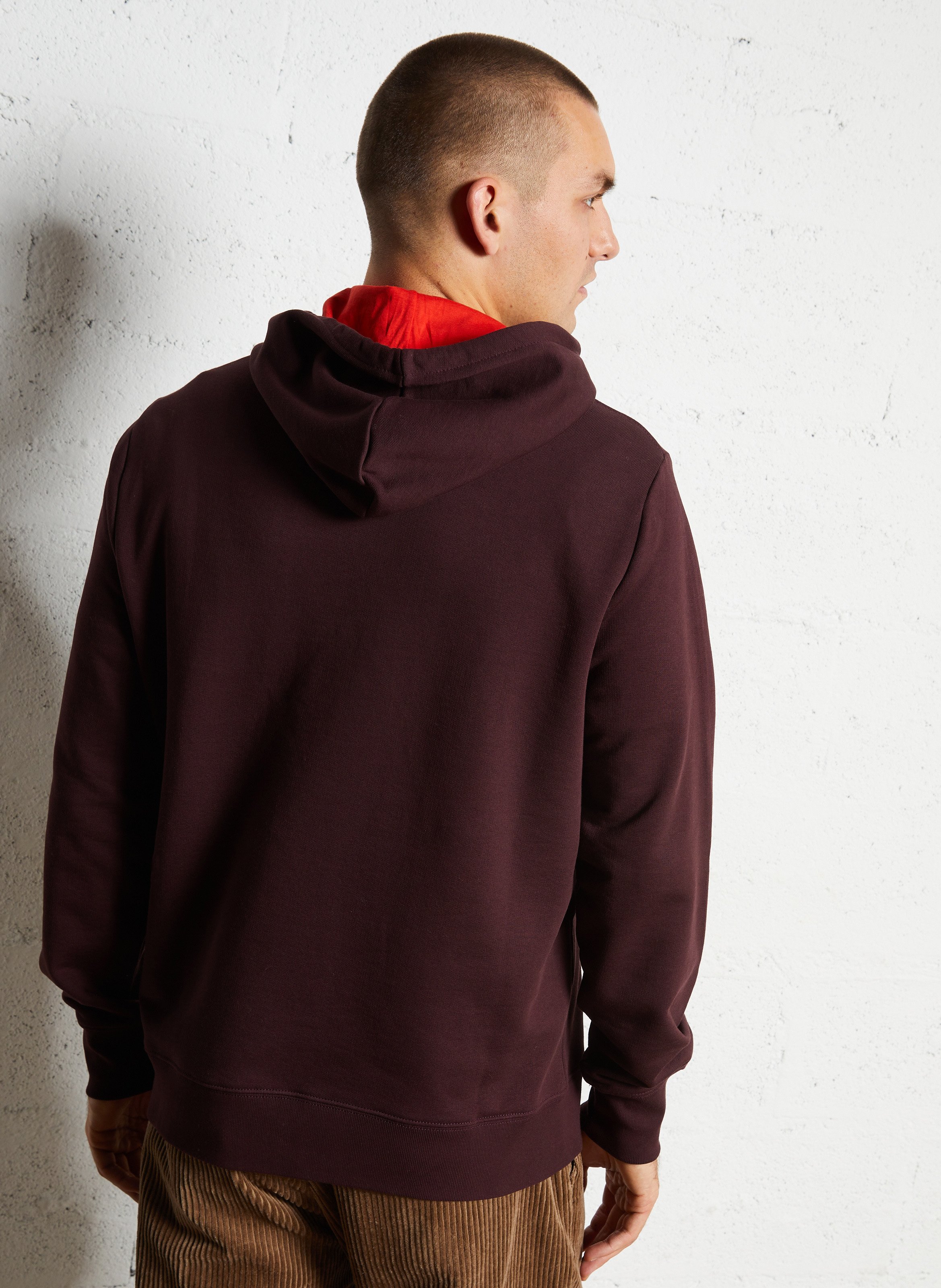 Organic cotton hooded sweatshirt PAUL SMITH Red