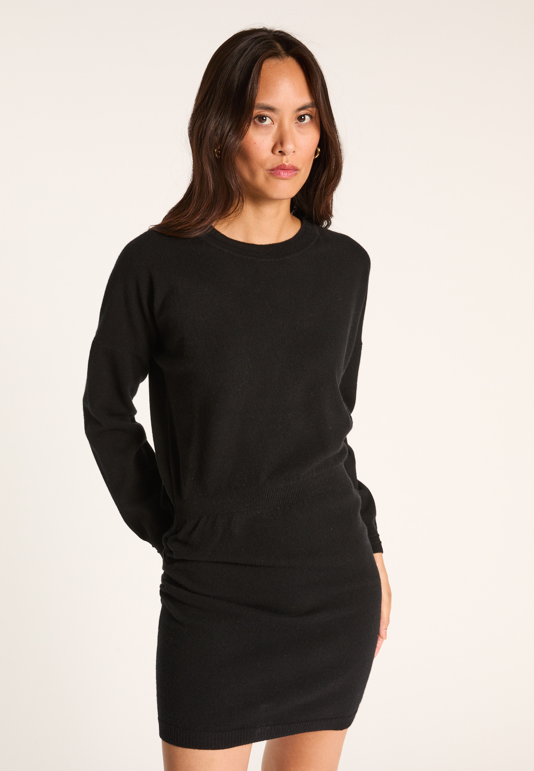 Malilen short wool dress MAISON MONTAGUT Black