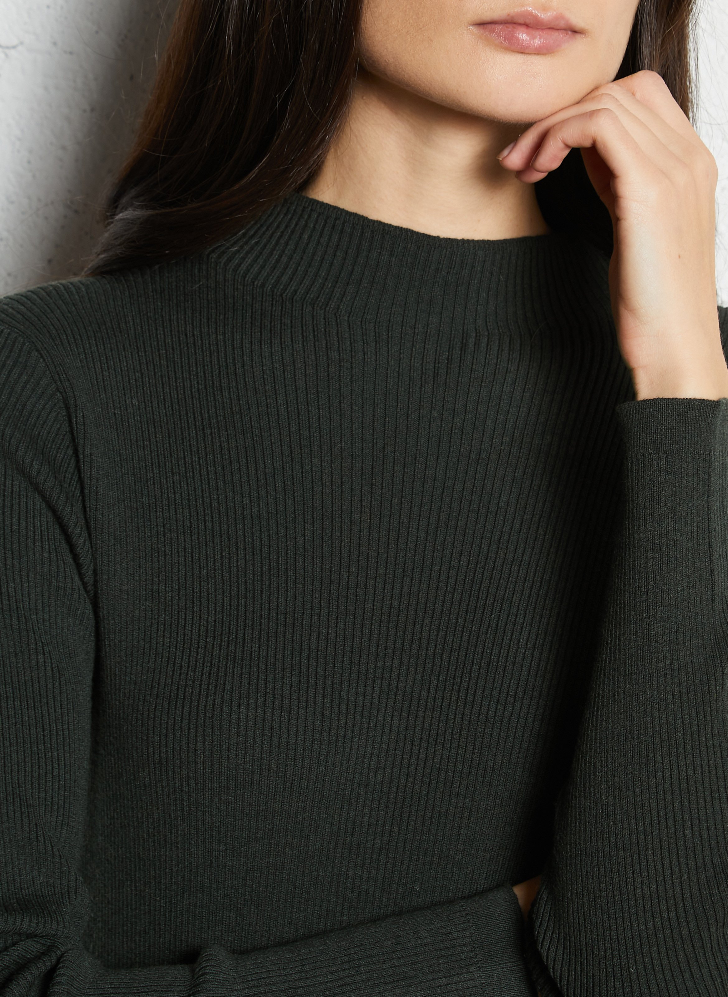 Pleated midi dress MAISON 123 Green