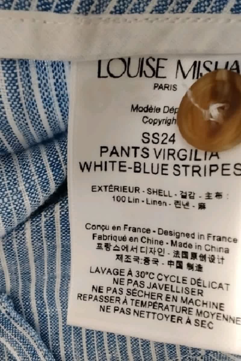 Wide trousers LOUISE MISHA - Seconde Main Blue