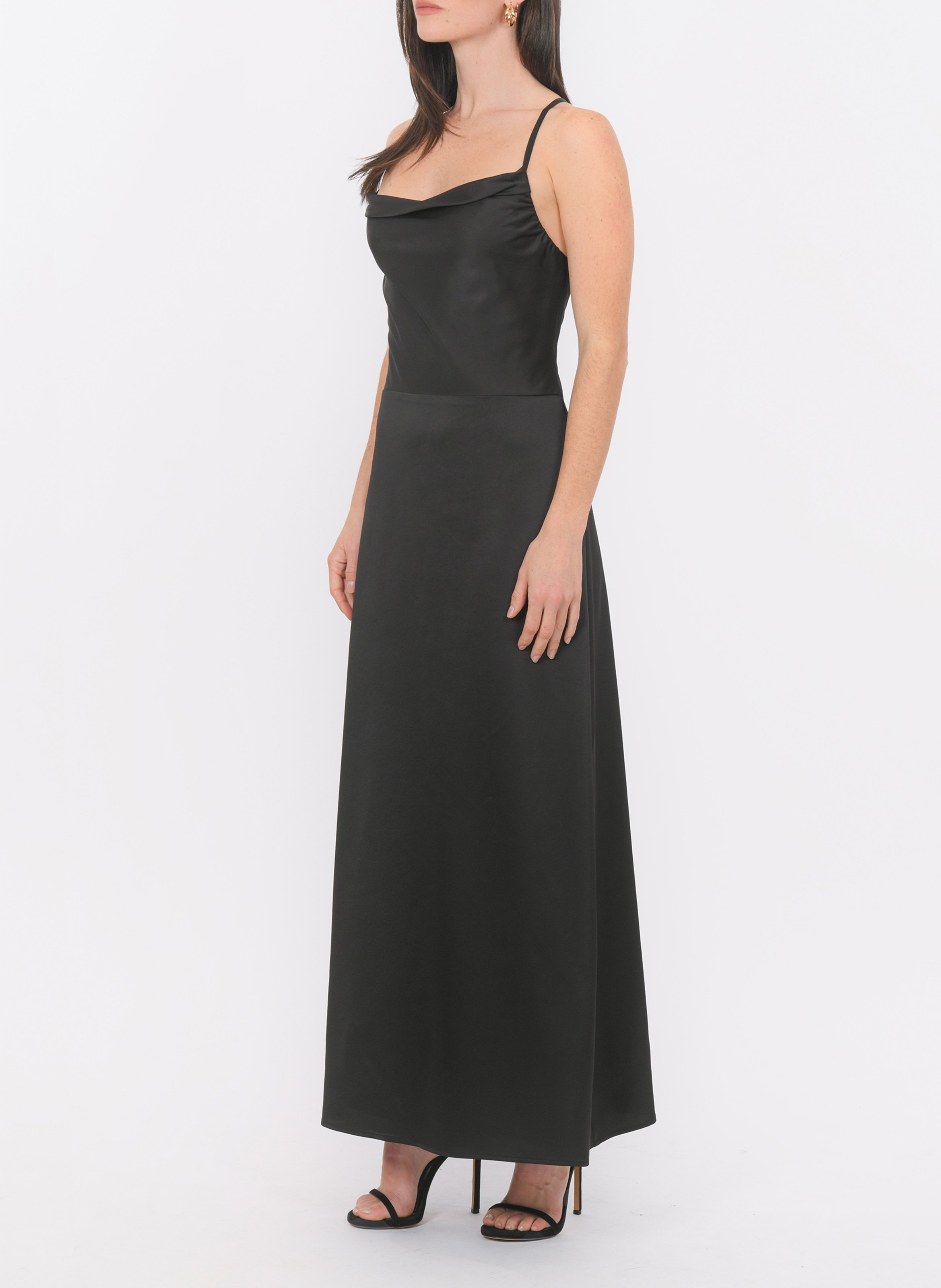 Lange jurk met coltrui KOOKAI Zwart