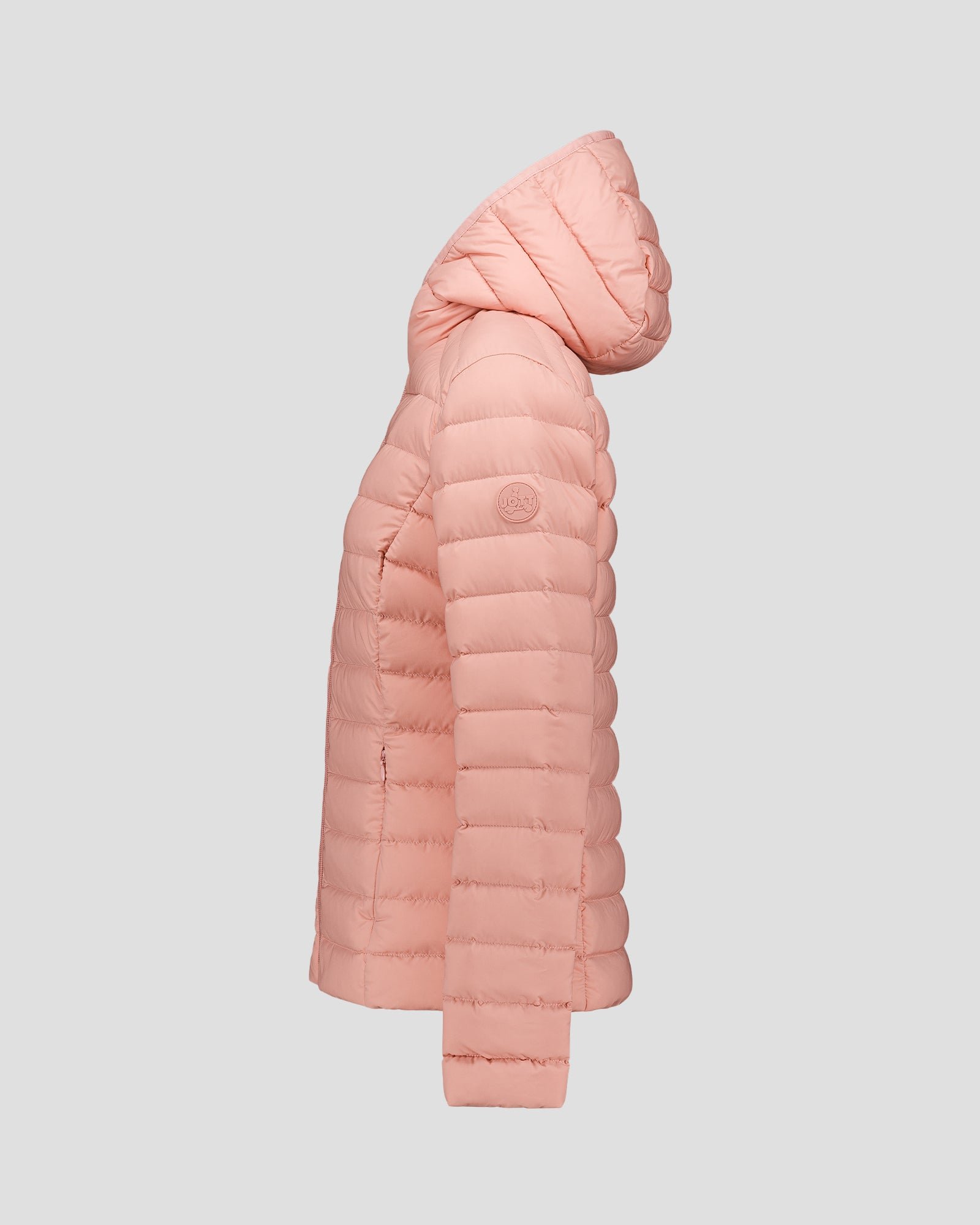 Lightweight stretch hooded puffer jacket Salma JOTT Pink