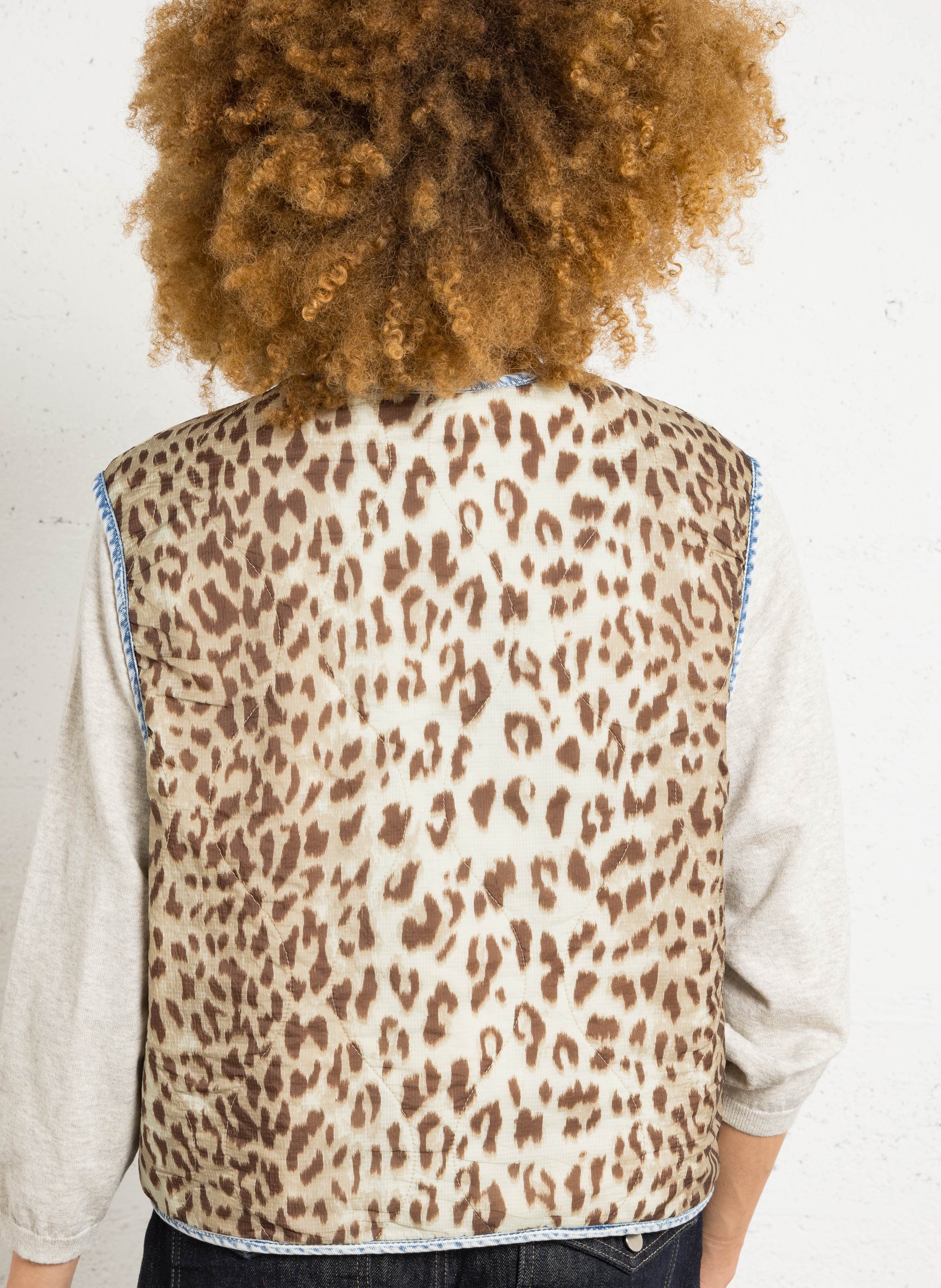 Wende-V-Ausschnitt-Jacke BELLEROSE Grau