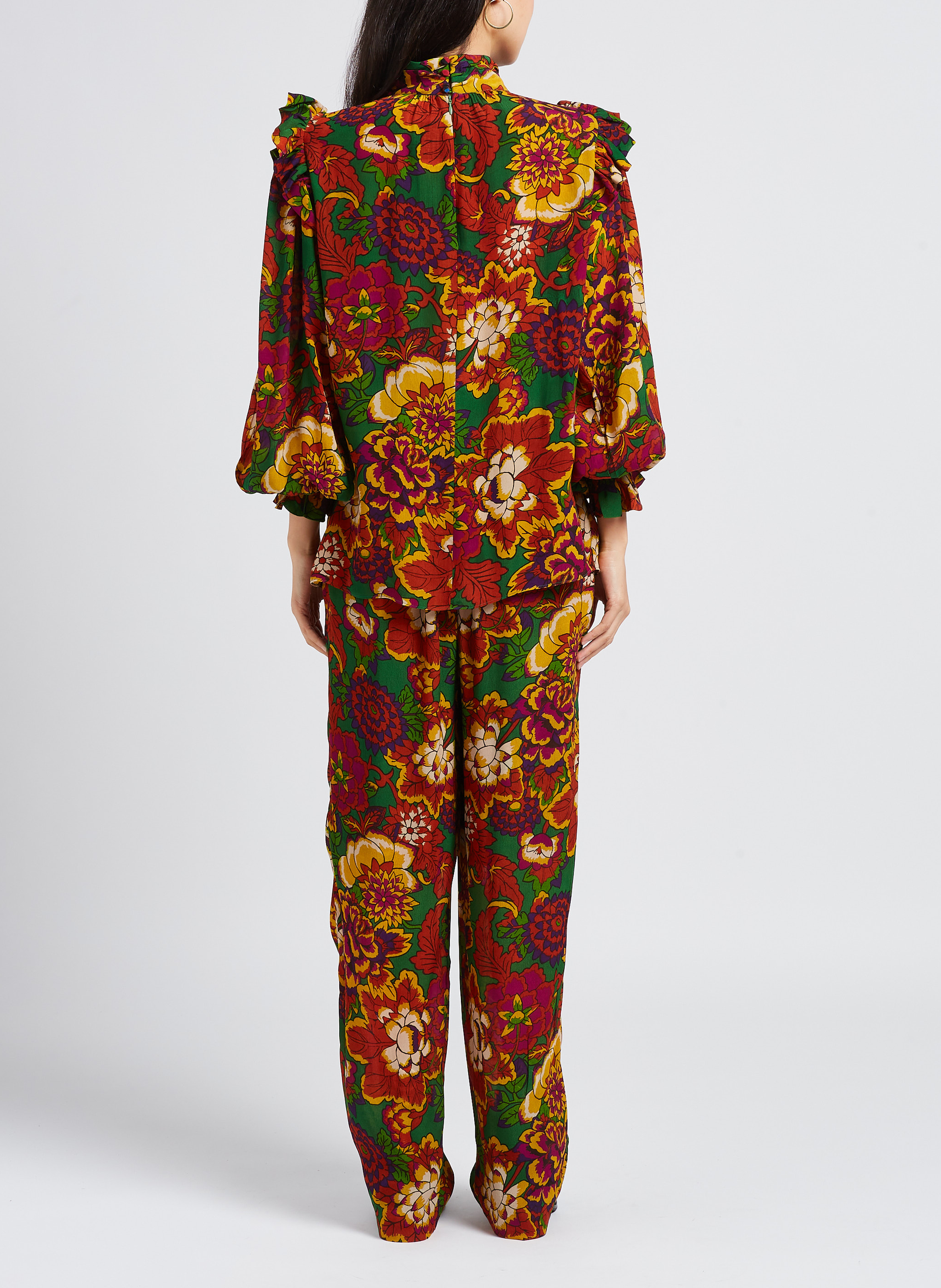 Gerade geschnittene Taillenhose mit Print LAURENCE BRAS Mehrfarbig