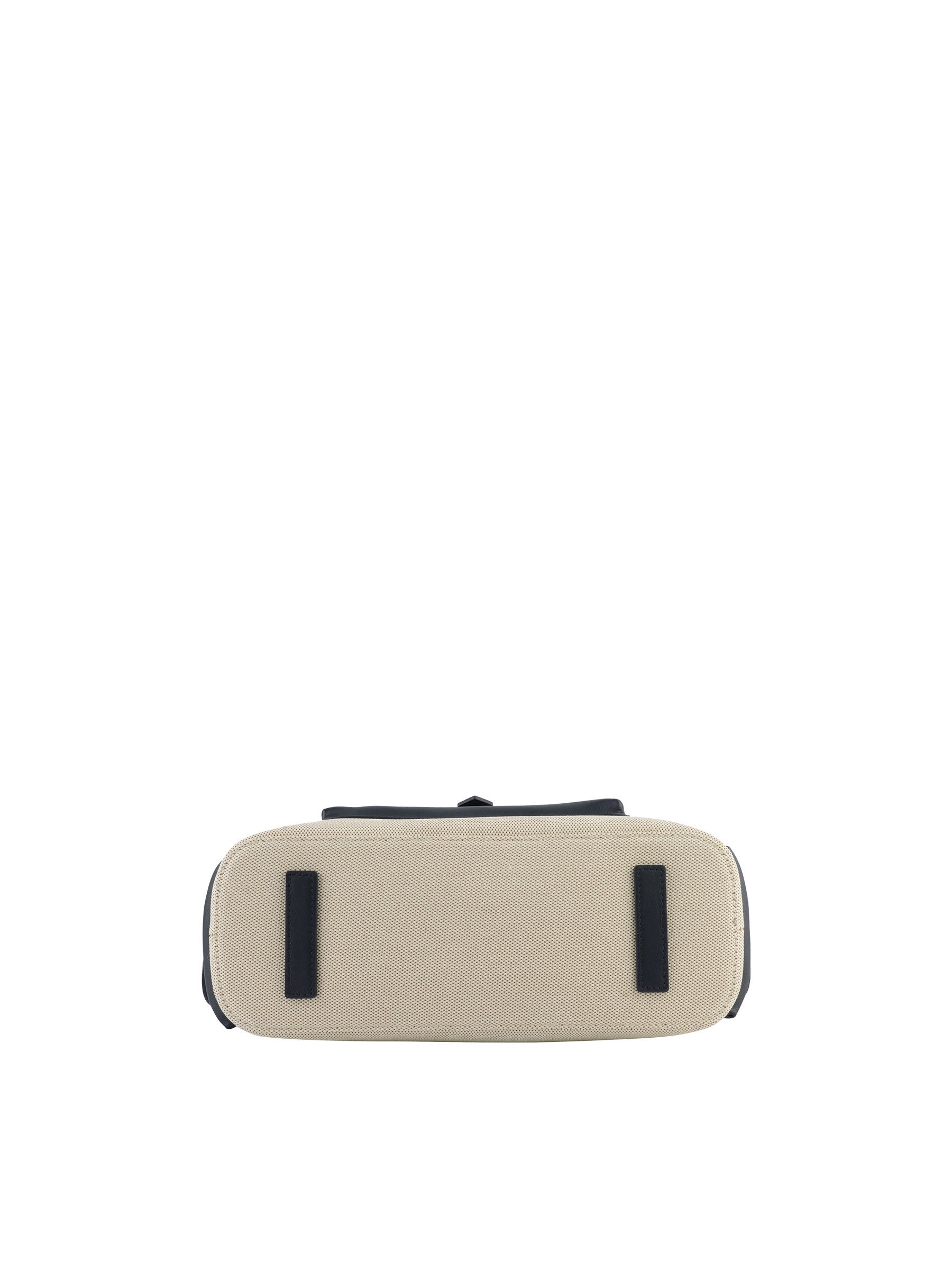 Calfskin leather handbag POURCHET Blue