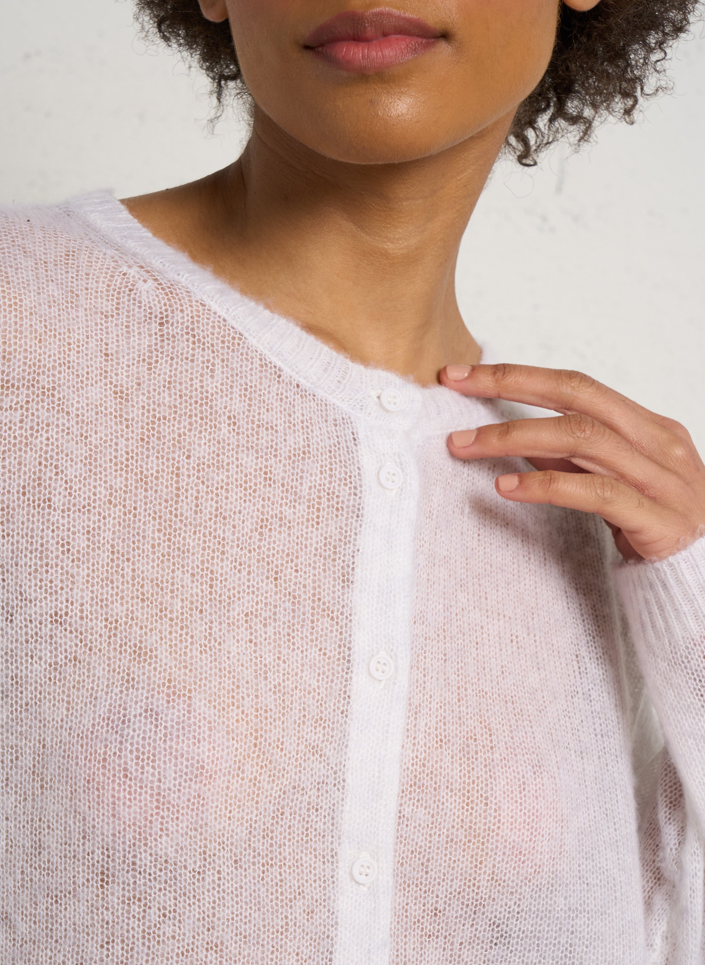 Gilet droit col rond  AMERICAN VINTAGE Gris