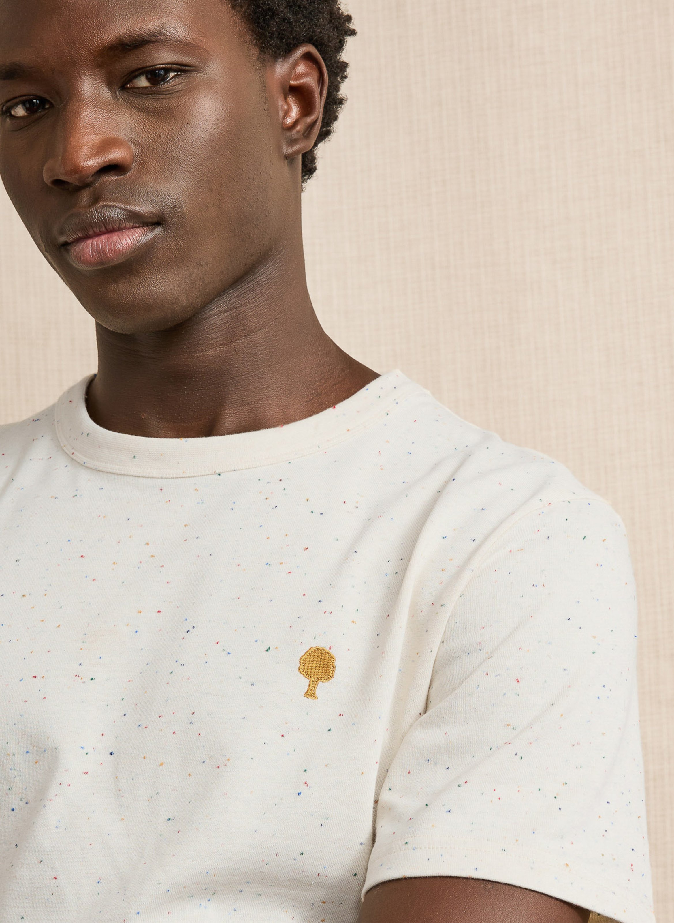 Oversized T-shirt met ronde hals FAGUO Beige