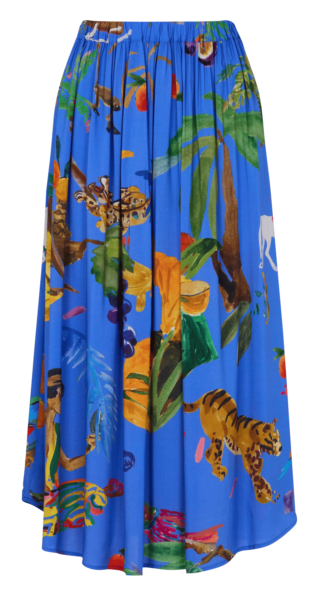 Anel printed midi skirt G.KERO Blue