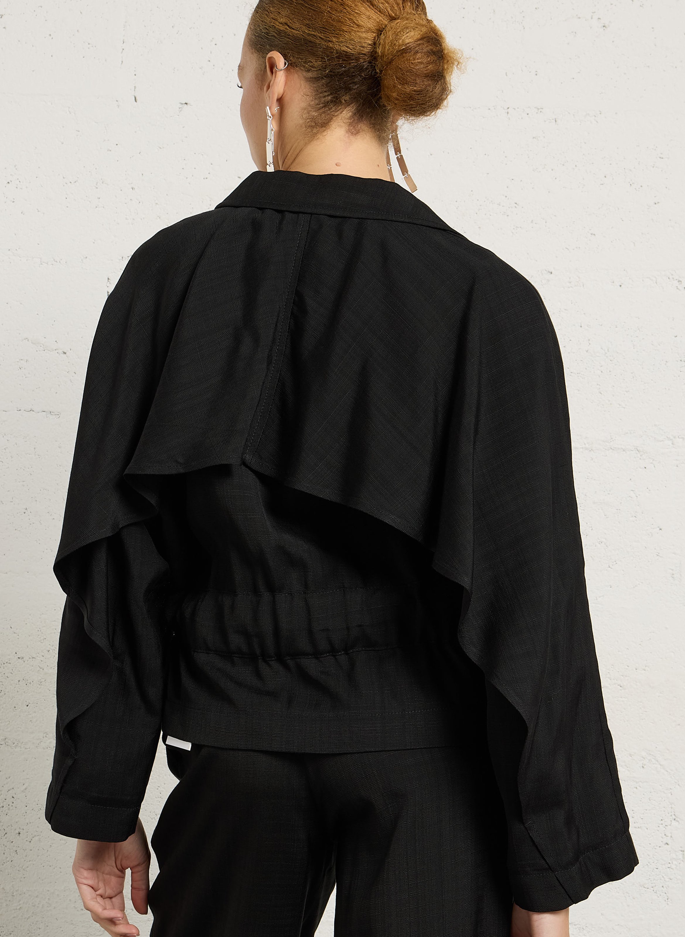 Rechte jas met klassieke kraag  MARGAUX LONNBERG Zwart