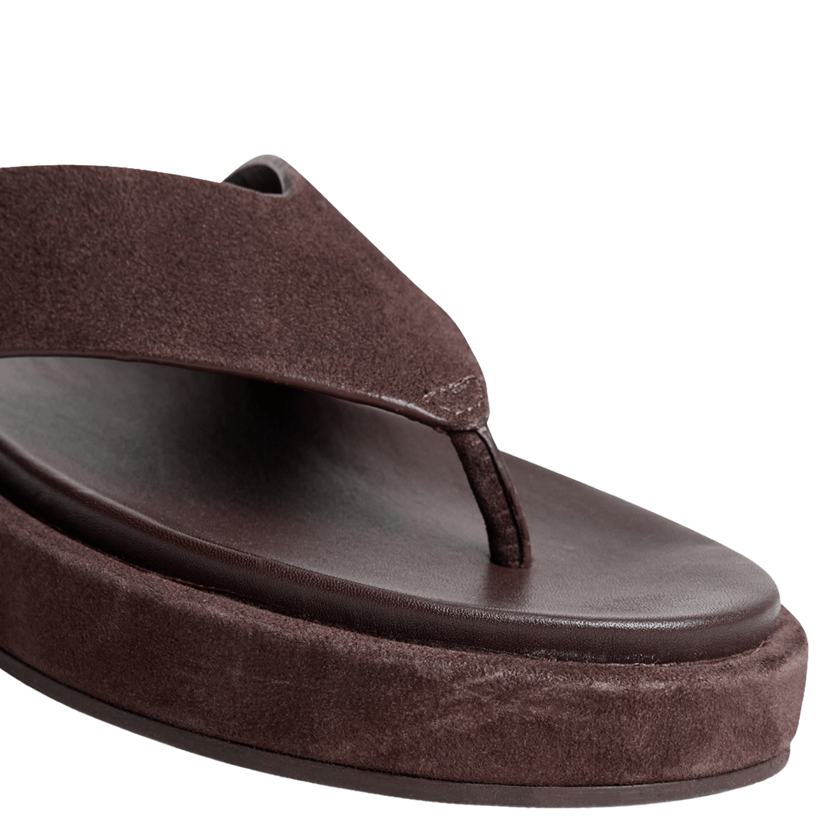 Velvet leather mules JONAK Brown