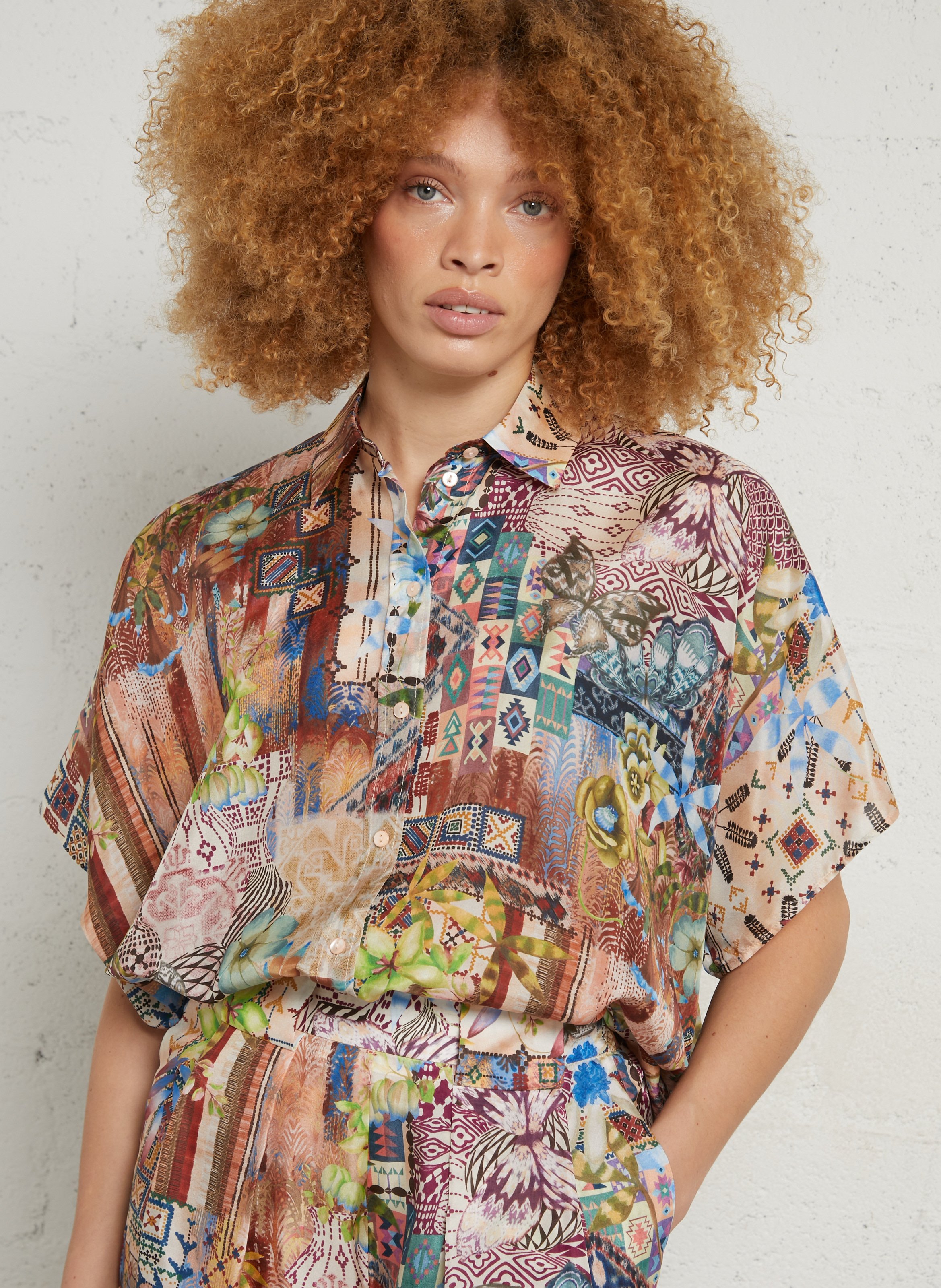 Chemise imprimée col classique MOMONI Multicolore