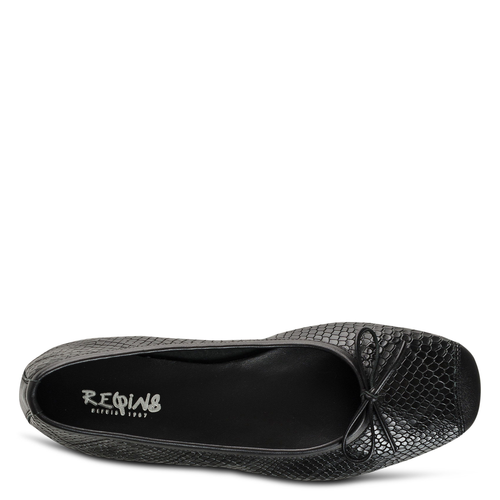 Ballerines en cuir REQINS Noir