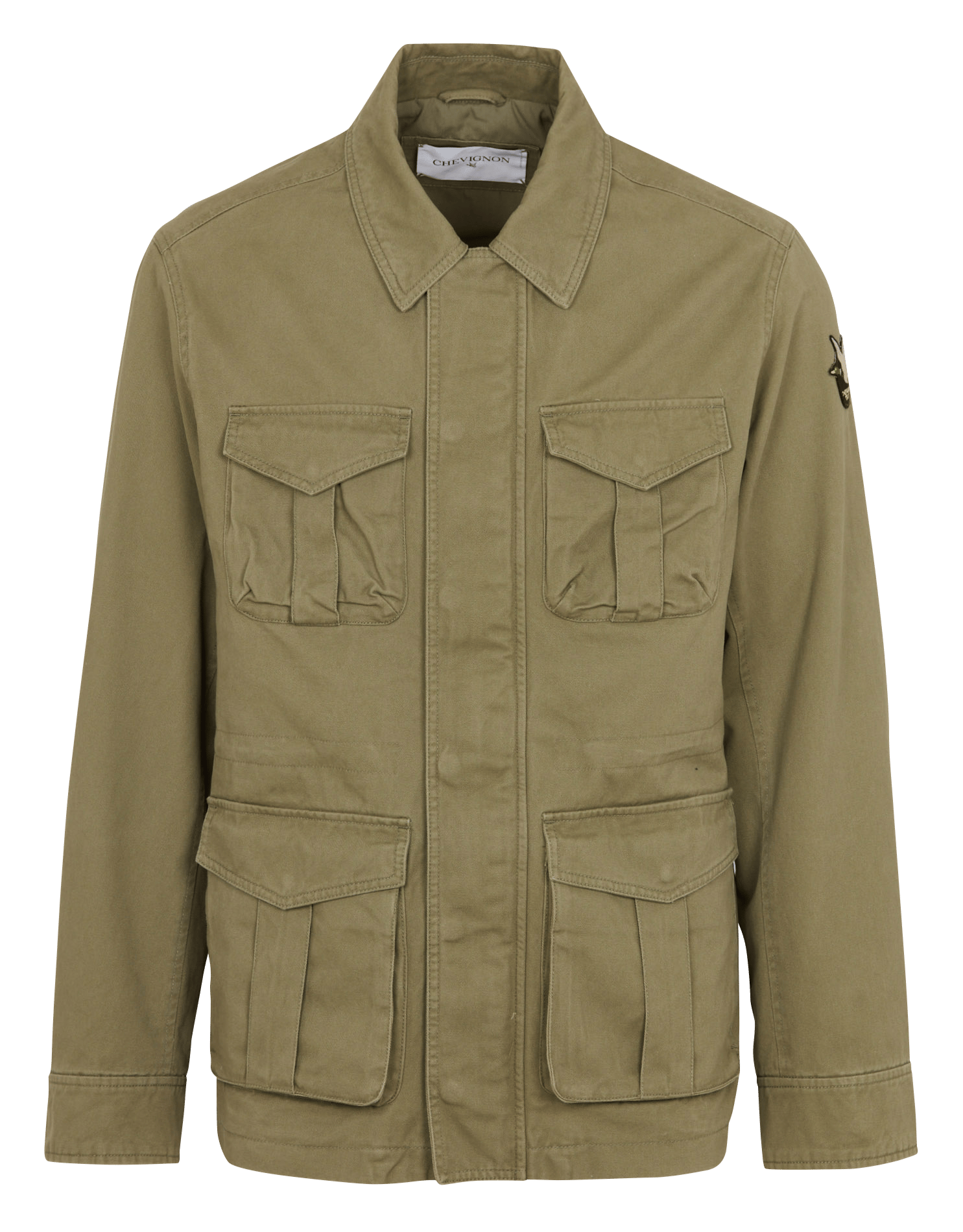 Veste col classique en coton CHEVIGNON Vert