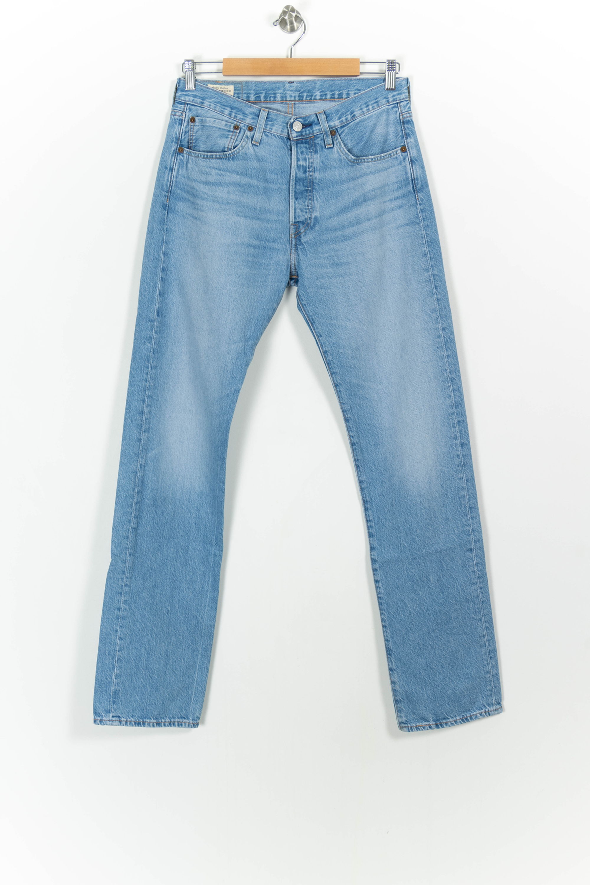 Cropped slim jeans with studs LEVI'S - Seconde main Blue