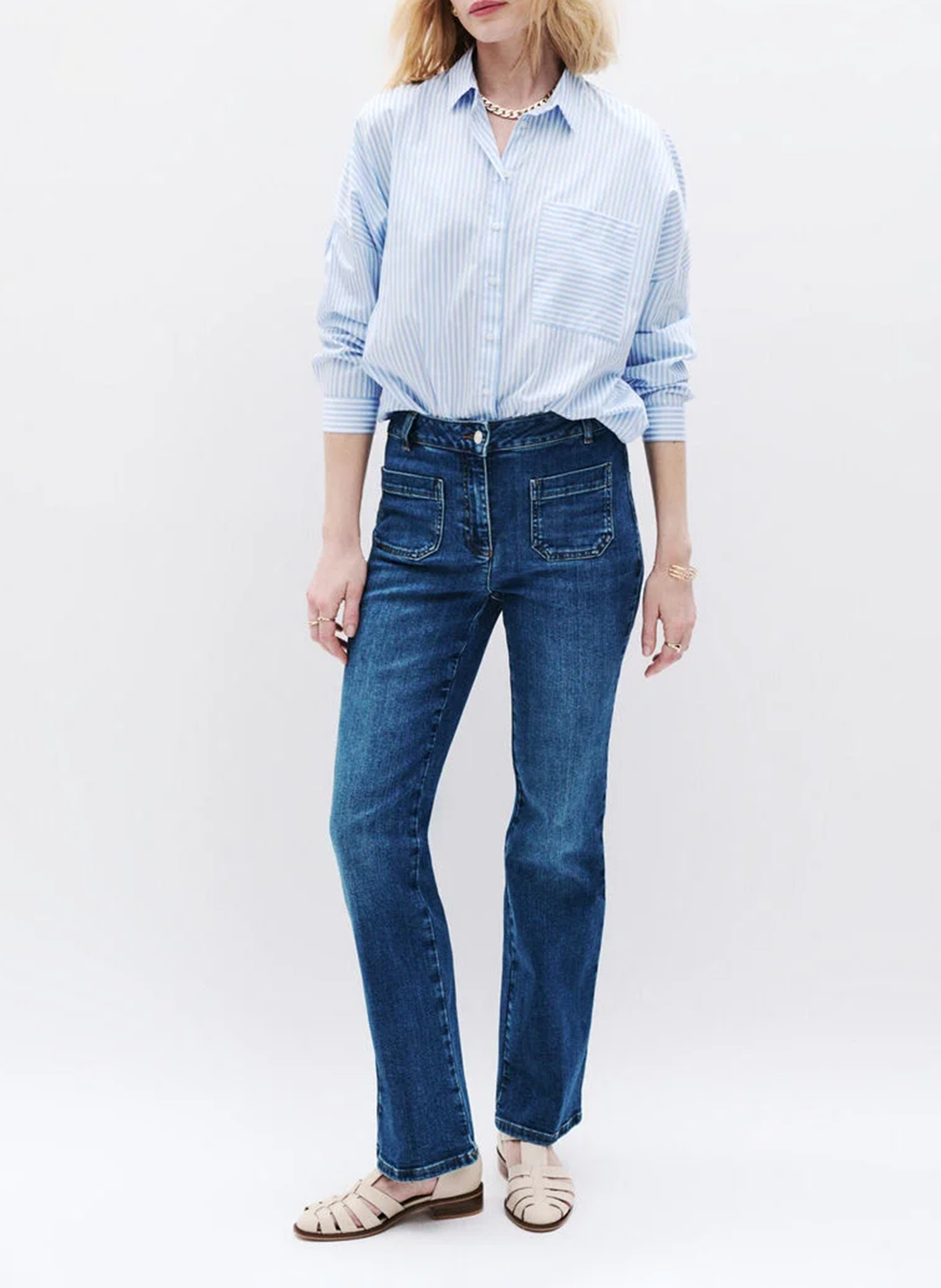 Jean flare CAROLL Bleu