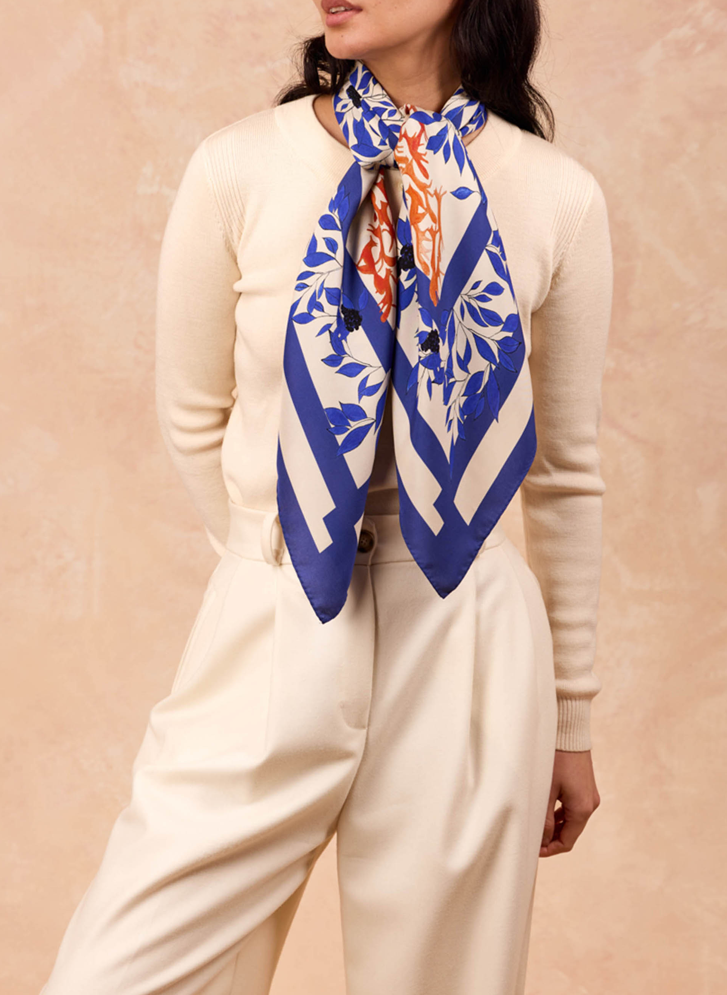 Kassaway - Seidenfoulard PETITJEAN PARIS Mehrfarbig