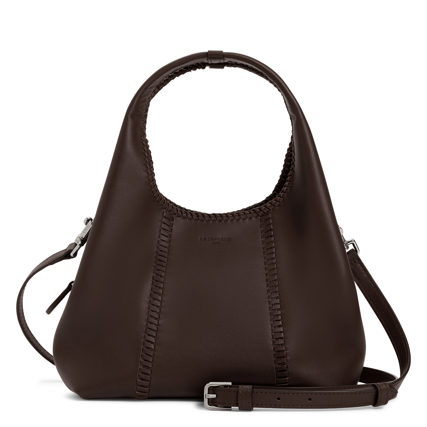 Leather shoulder bag LE TANNEUR Brown