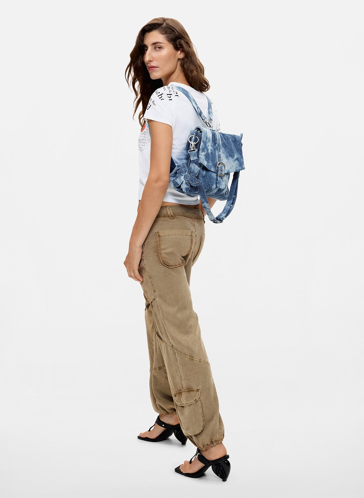 Sac à dos en denim DESIGUAL Bleu