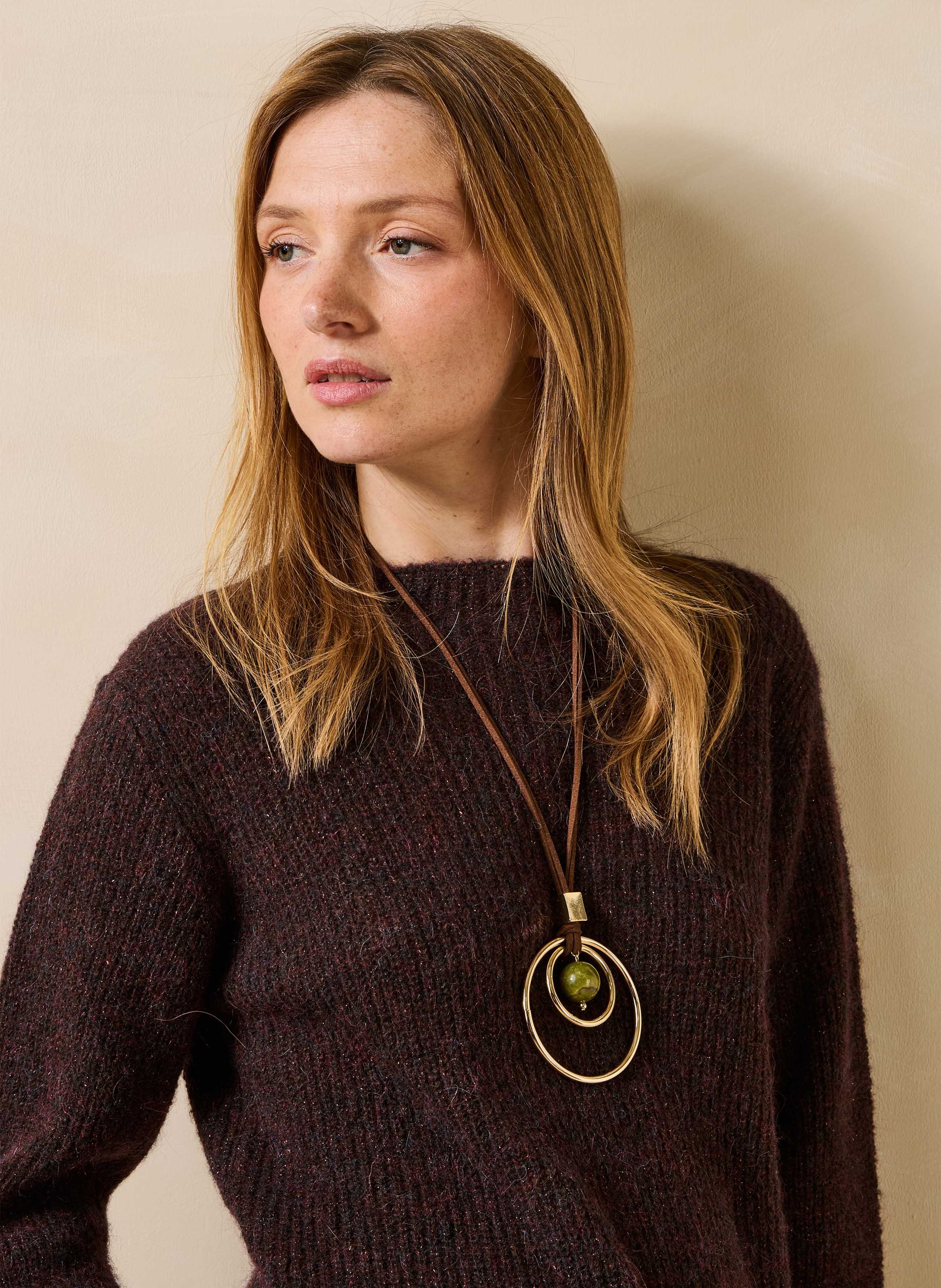 Collana lunga multi-anelli LA FEE MARABOUTEE Dorato