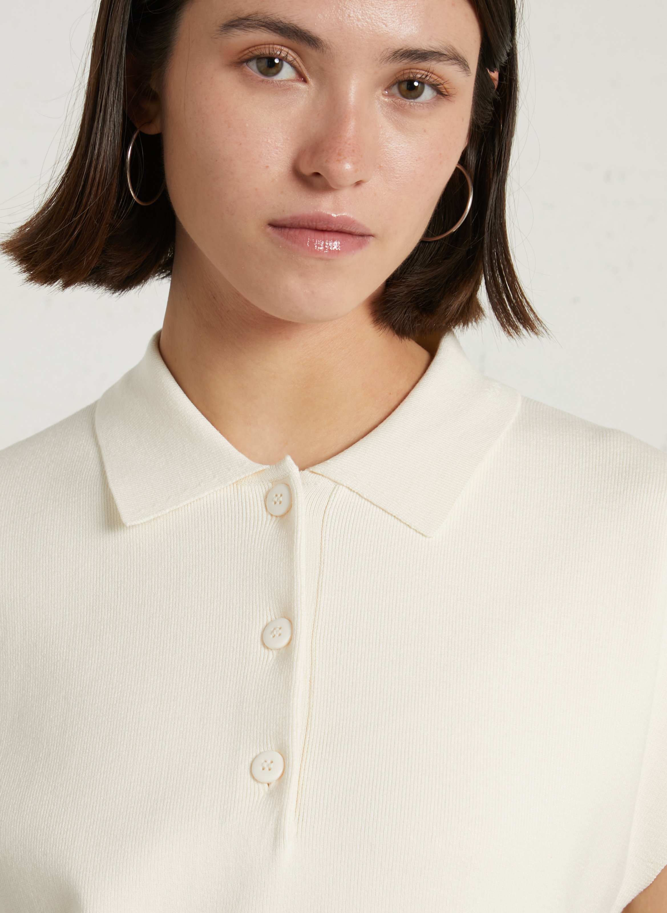 Sleeveless solid color sweater MAISON 123 Beige