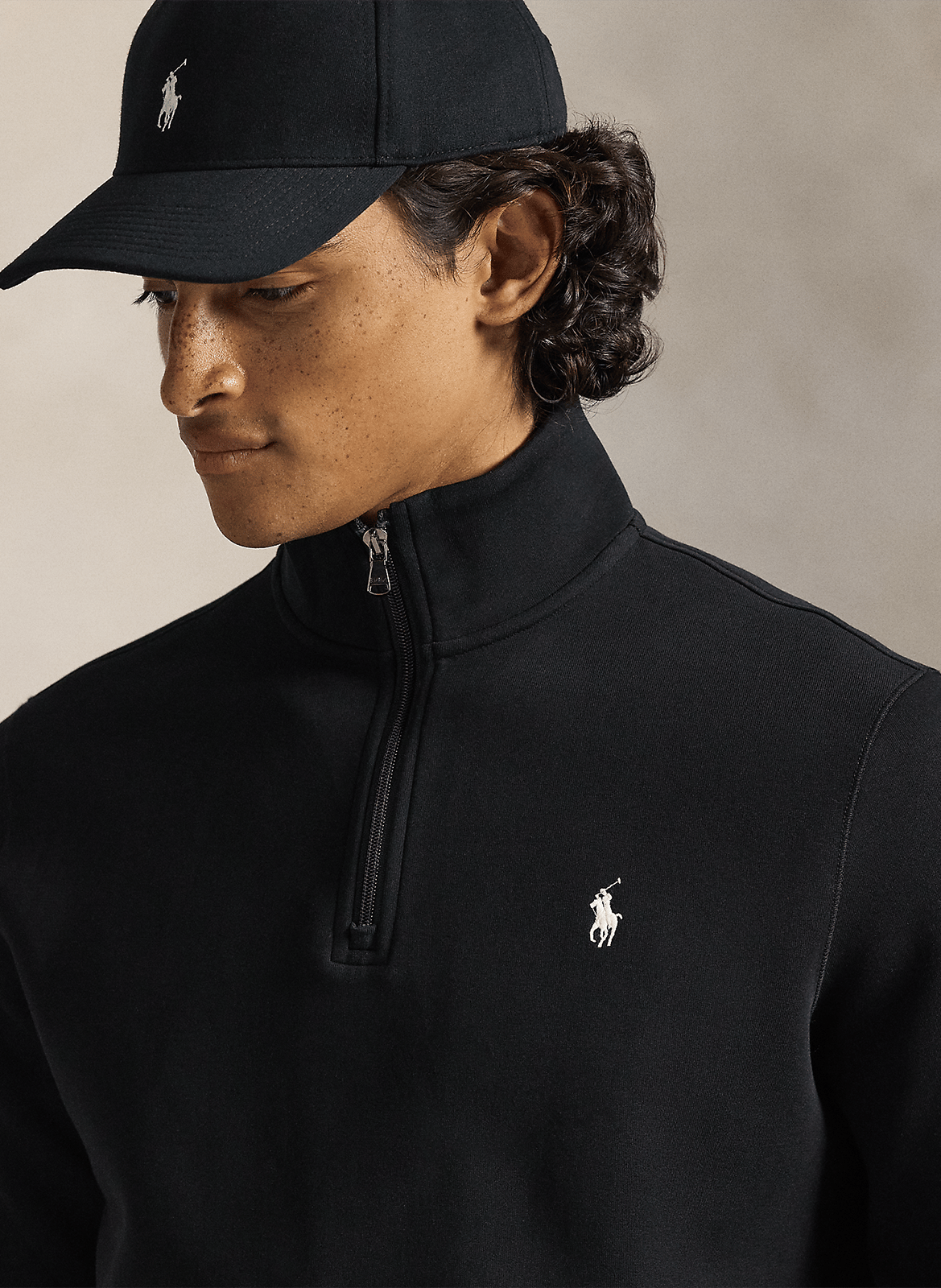 Polo custom-fit en coton piqué POLO RALPH LAUREN Noir
