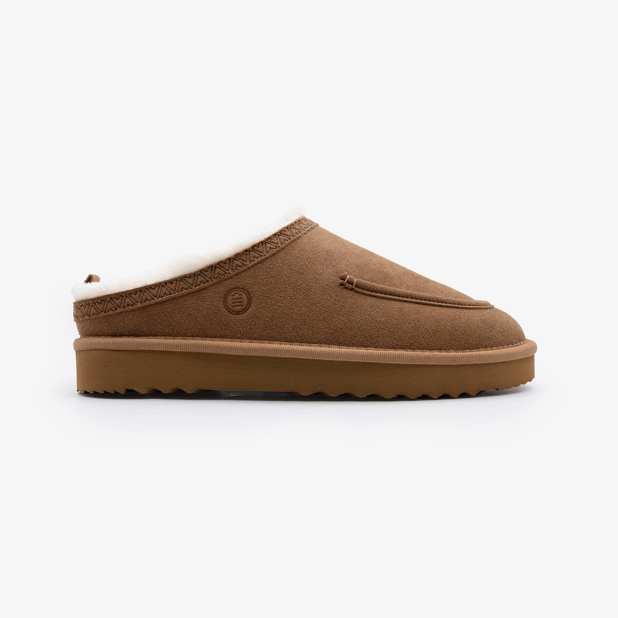 Kansas camel suedette mule slipper SERGE BLANCO Brown