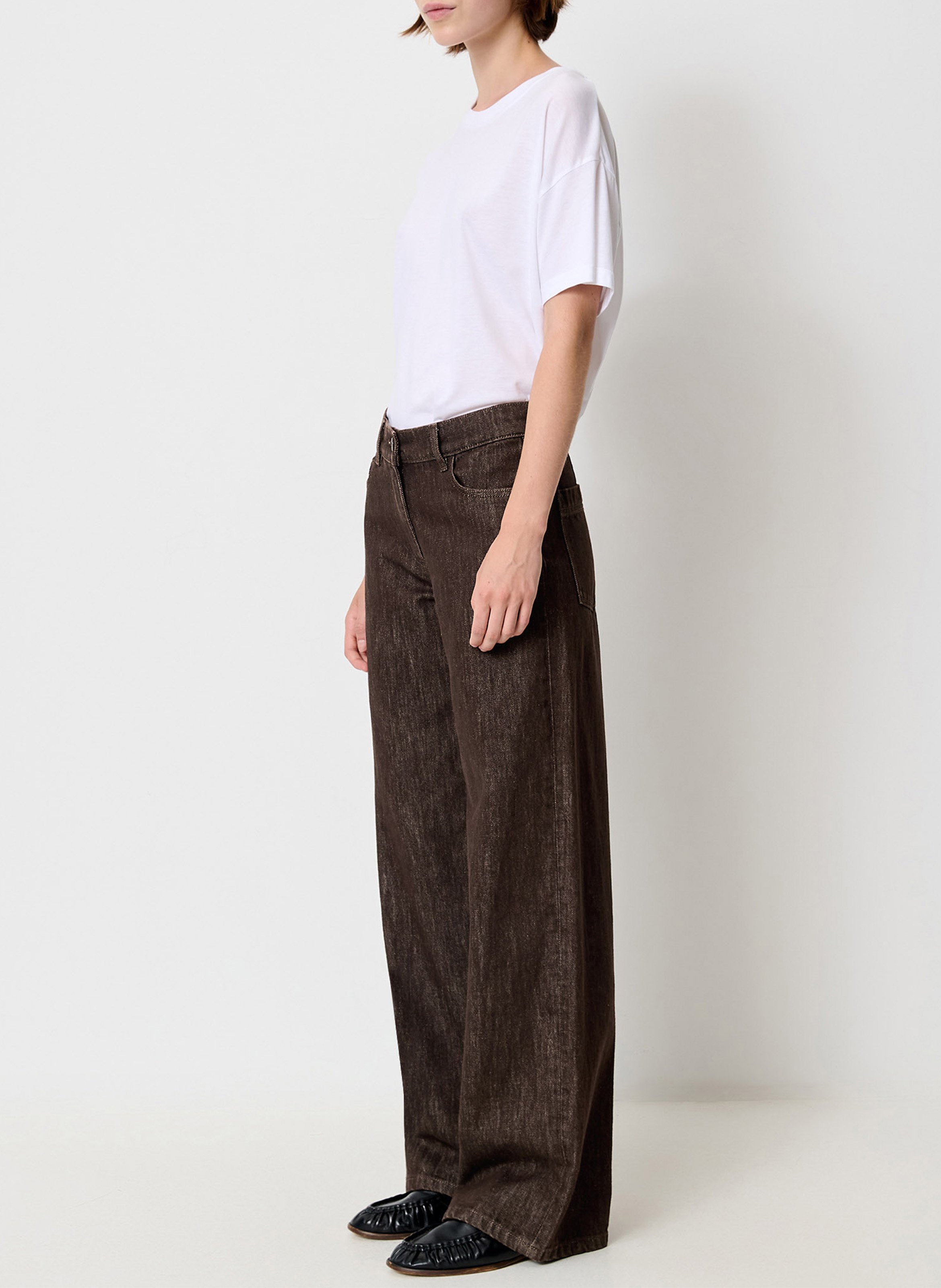 Jean droit en coton | Brown SESSUN Women