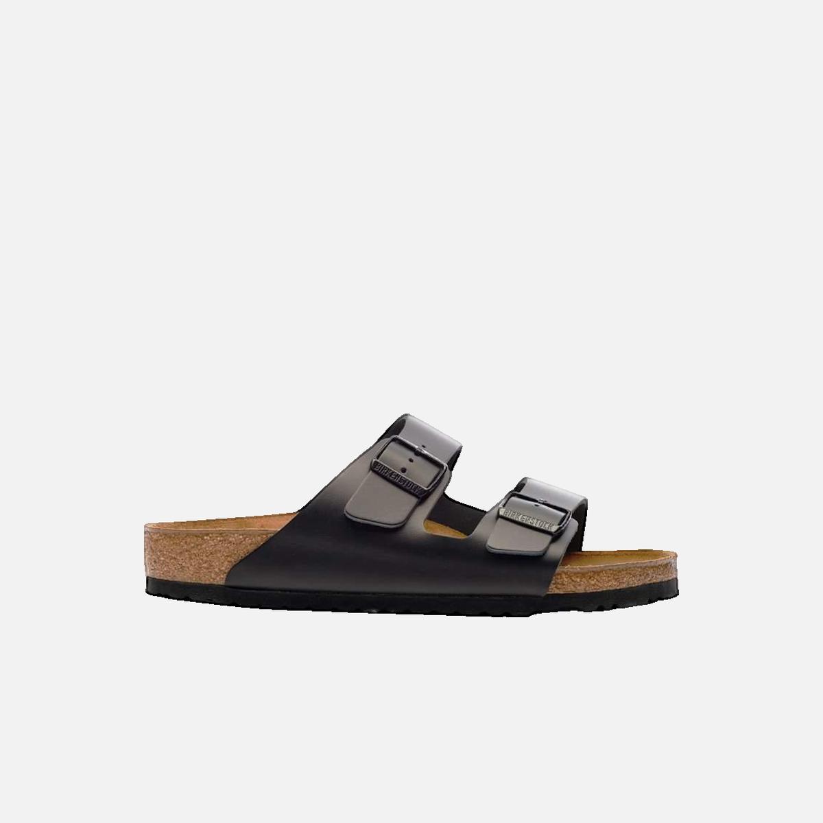 Faux leather sandals BIRKENSTOCK Black