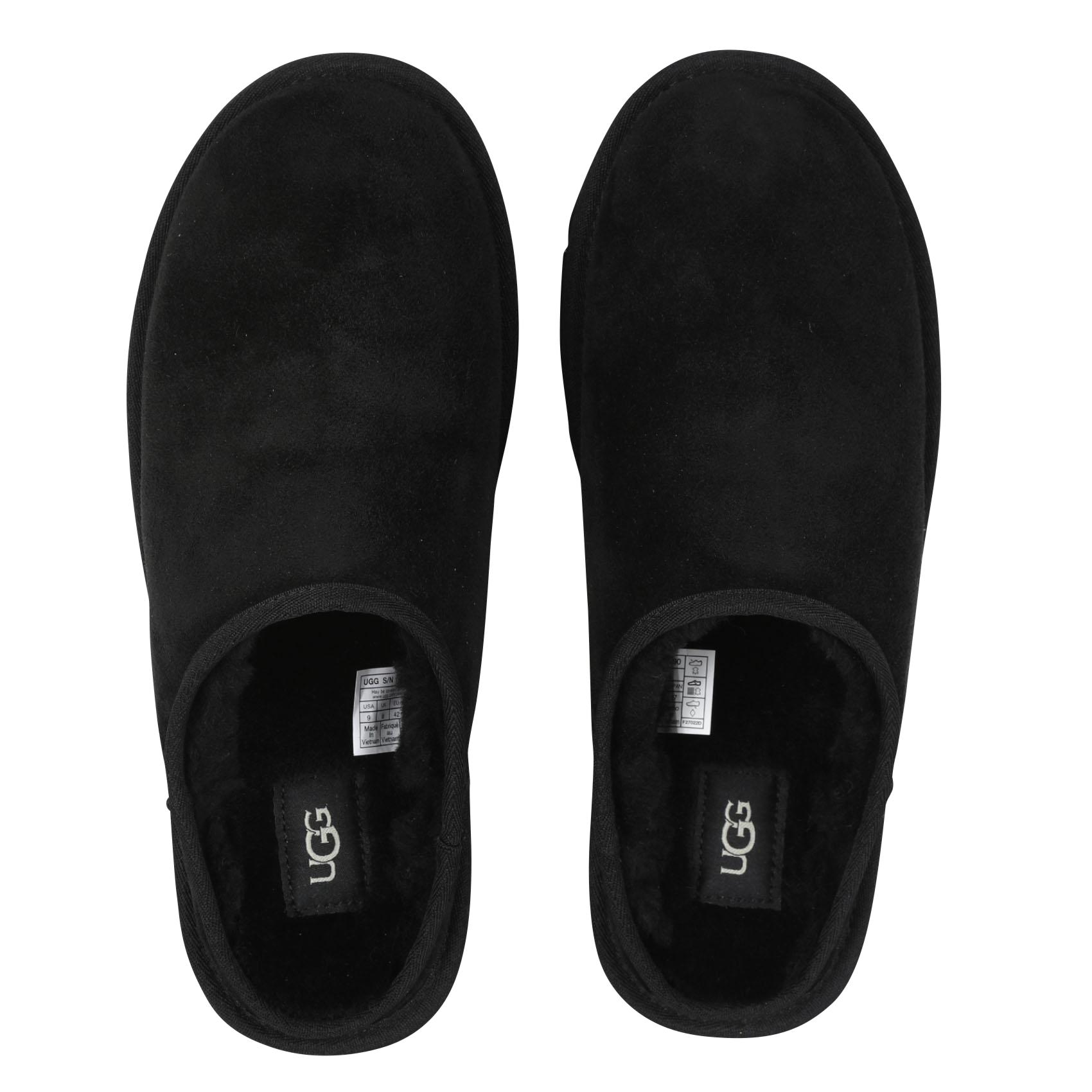 Leather slippers UGG Black