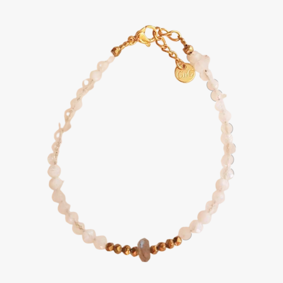 Moonstone bracelet GINANDGER White