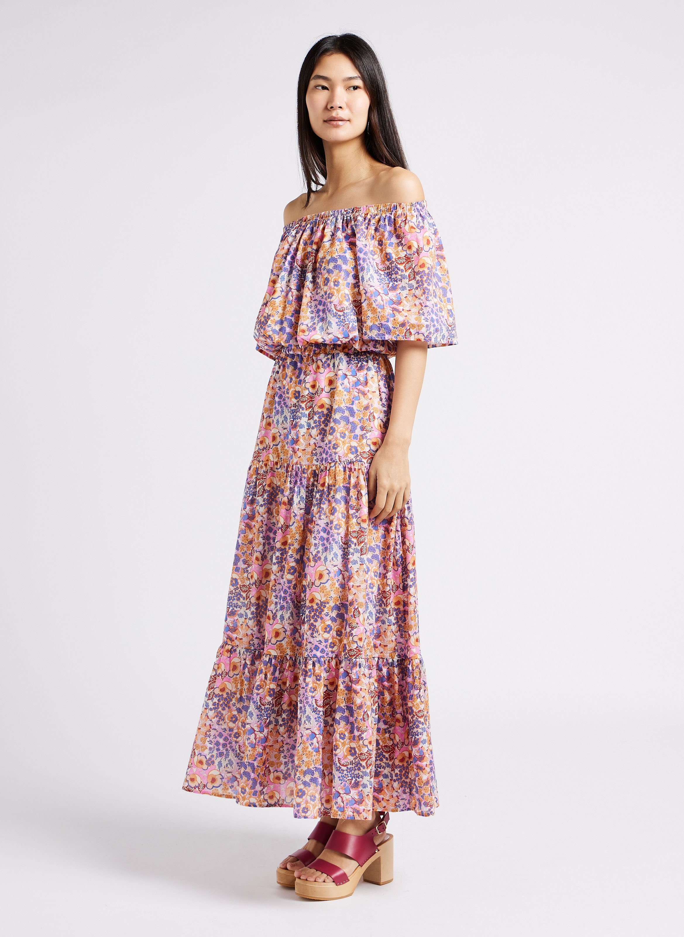 Sabots à talon en cuir de vachette SABOTS YOUYOU Rouge