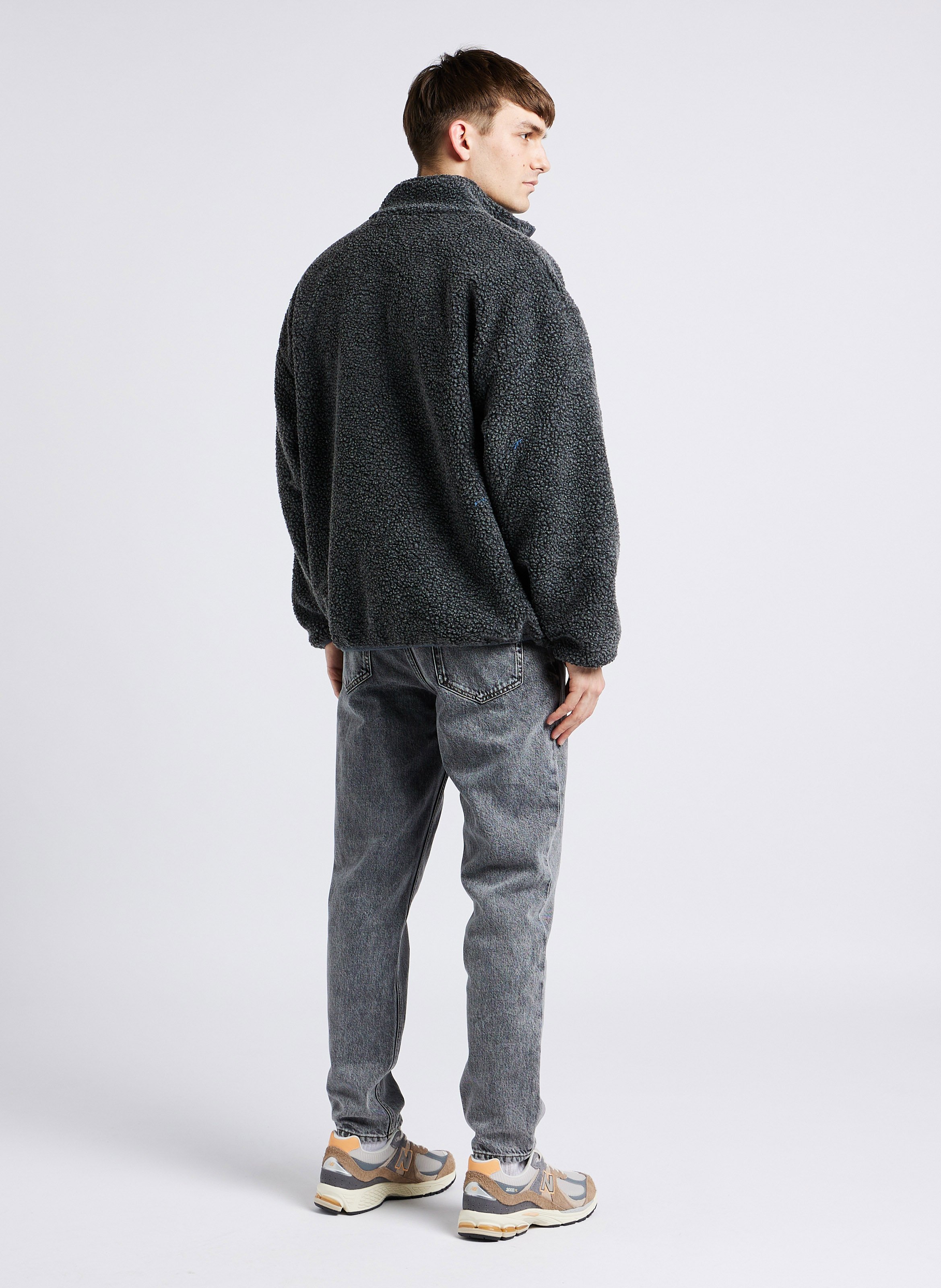 High-neck sherpa jacket AMERICAN VINTAGE Grey