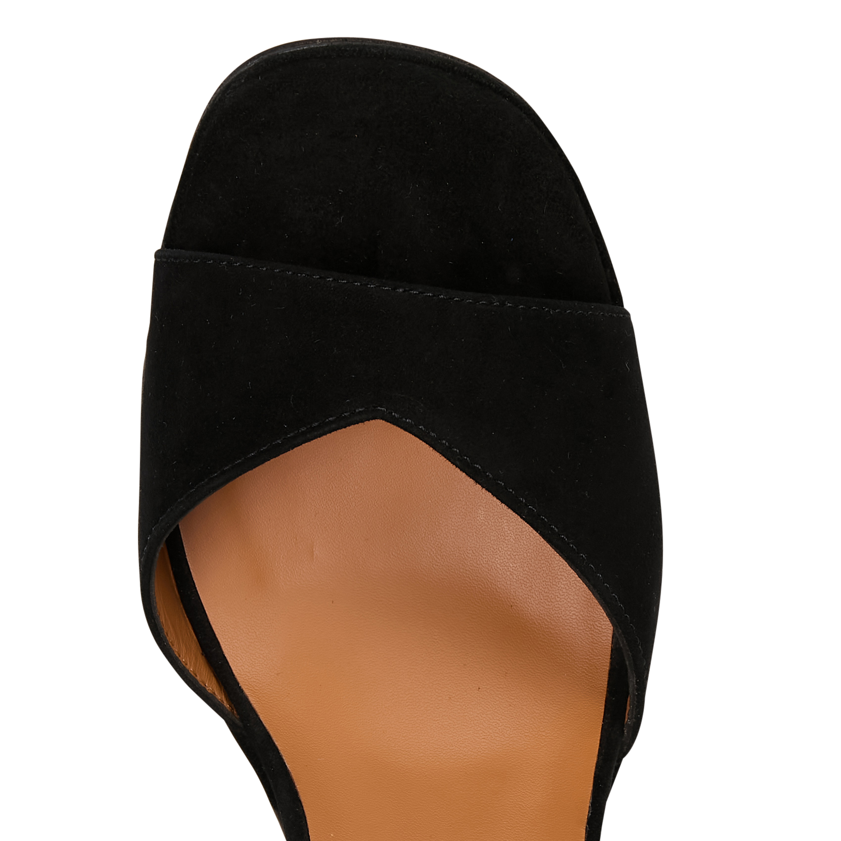 Sandales à talon en cuir craquelé RIVECOUR Noir