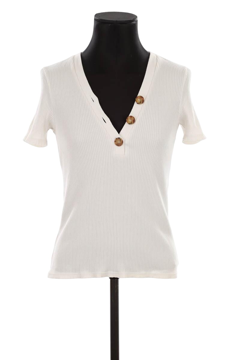 Cotton T-shirt SEZANE - Seconde main White