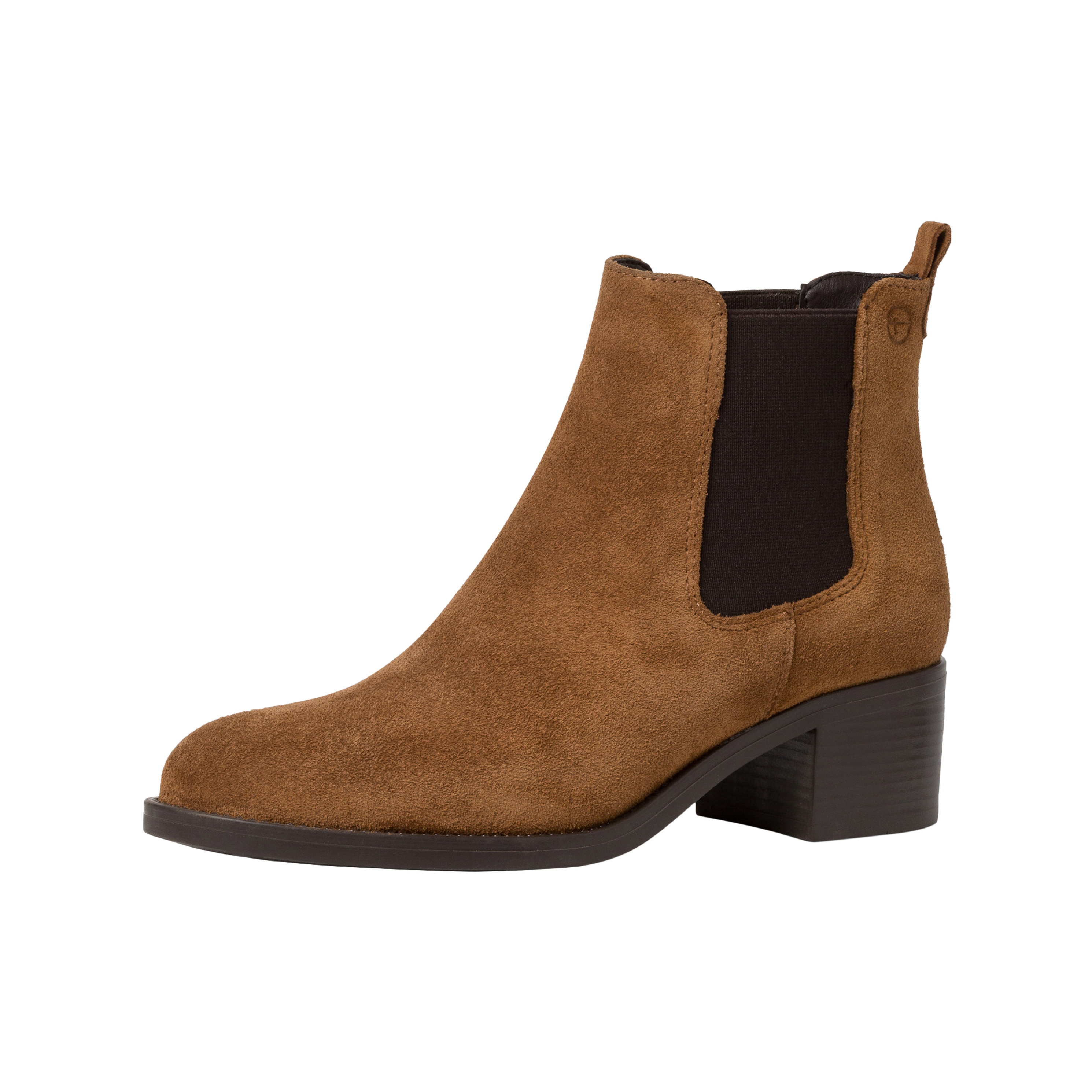 Leather ankle boots TAMARIS Brown