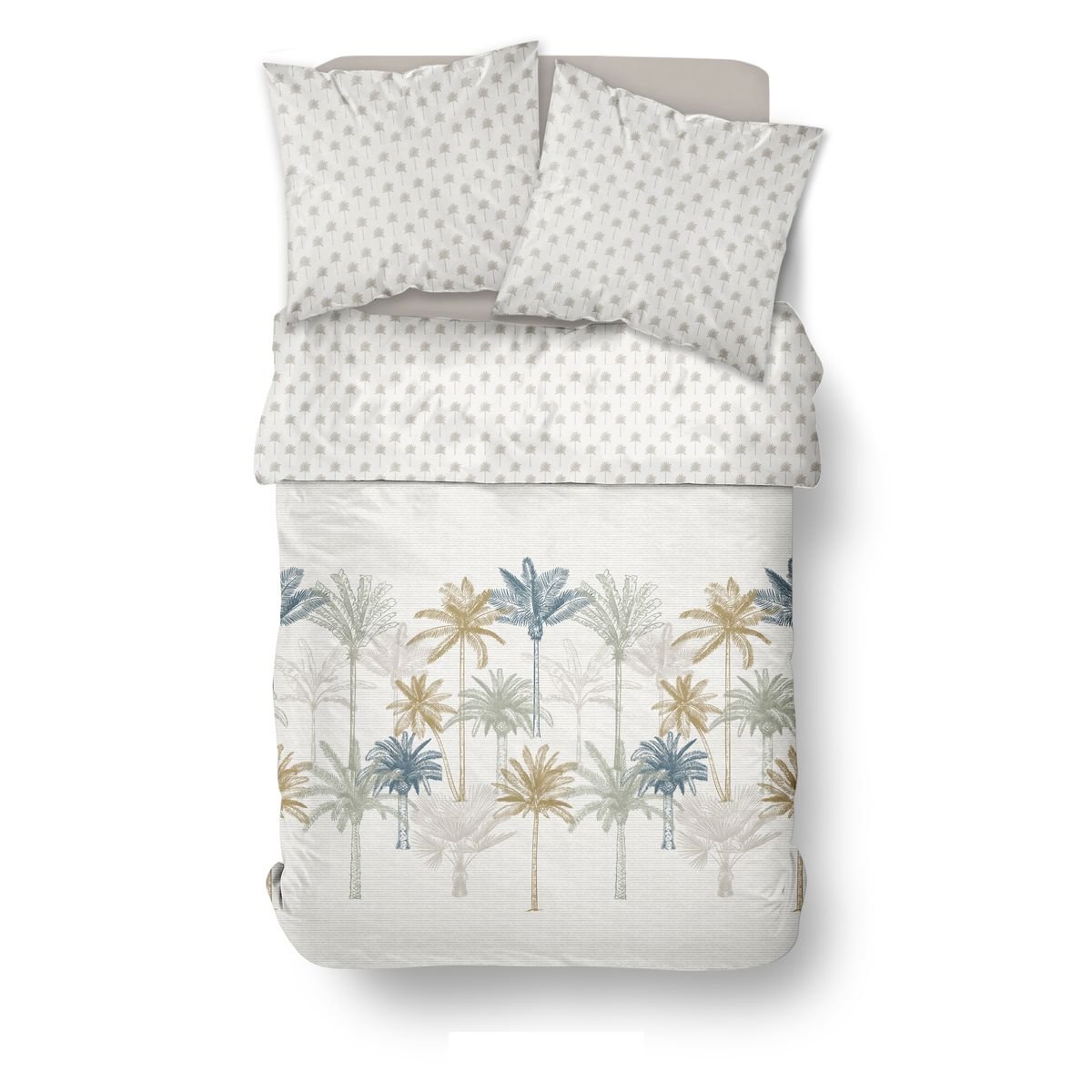 Printed cotton bed set TODAY LINGE DE MAISON White