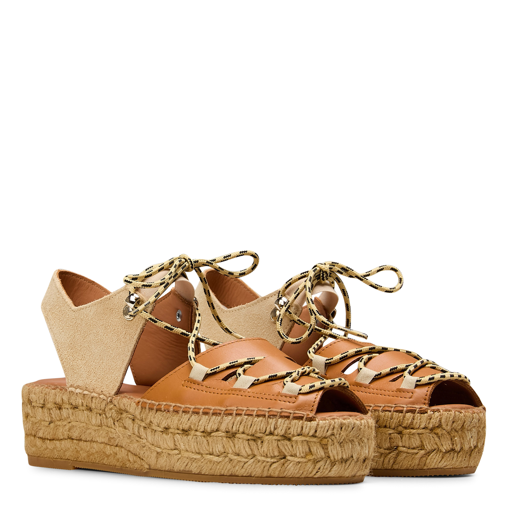 Leather espadrilles NAGUISA Multicolored