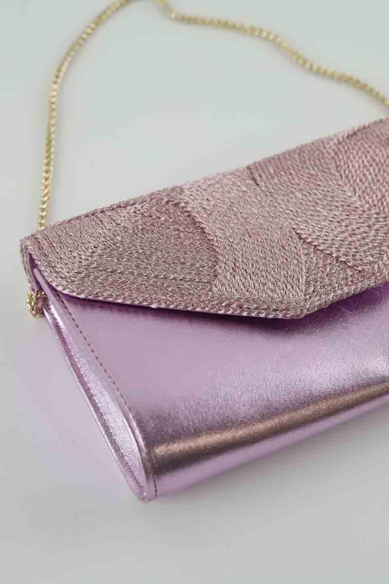 Patent leather clutch bag LK BENNETT - Seconde Main Pink