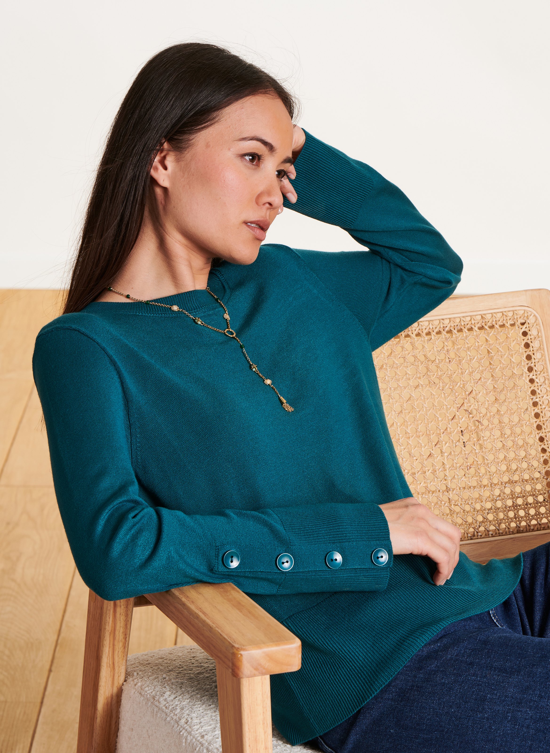 Pull droit col rond LA FEE MARABOUTEE