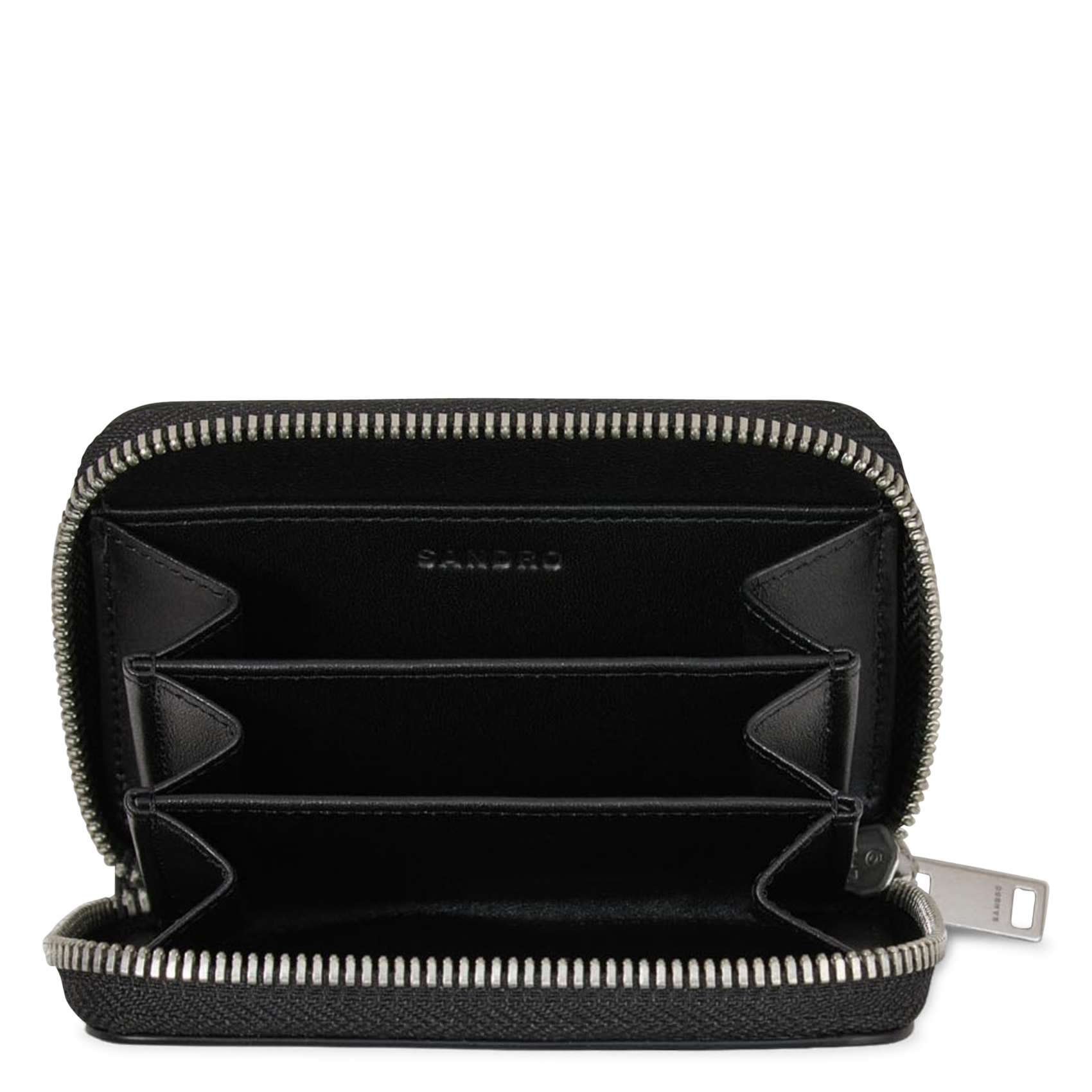 Porte-monnaie zippé SANDRO Noir