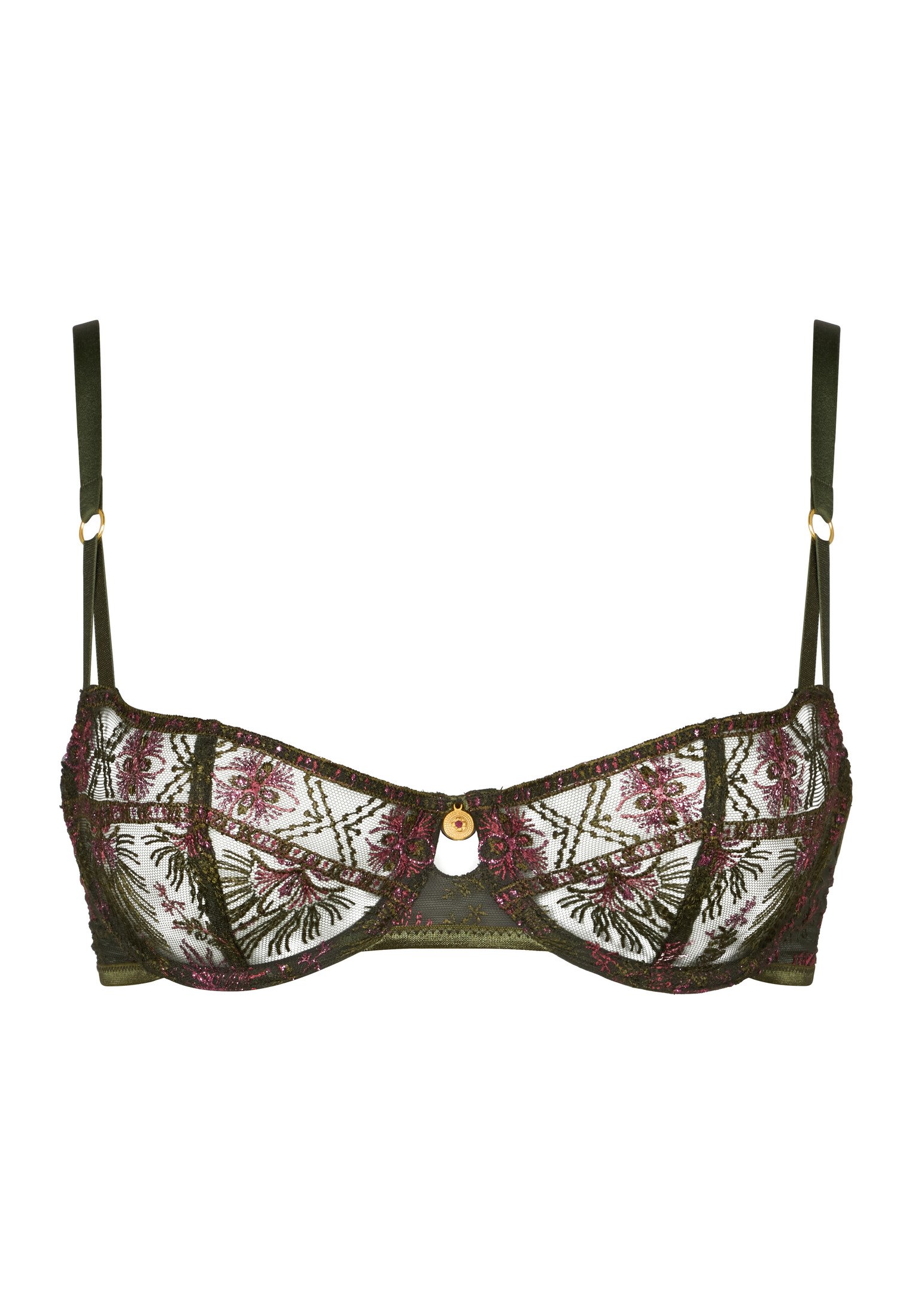 Underwired demi-cup bra AUBADE Green