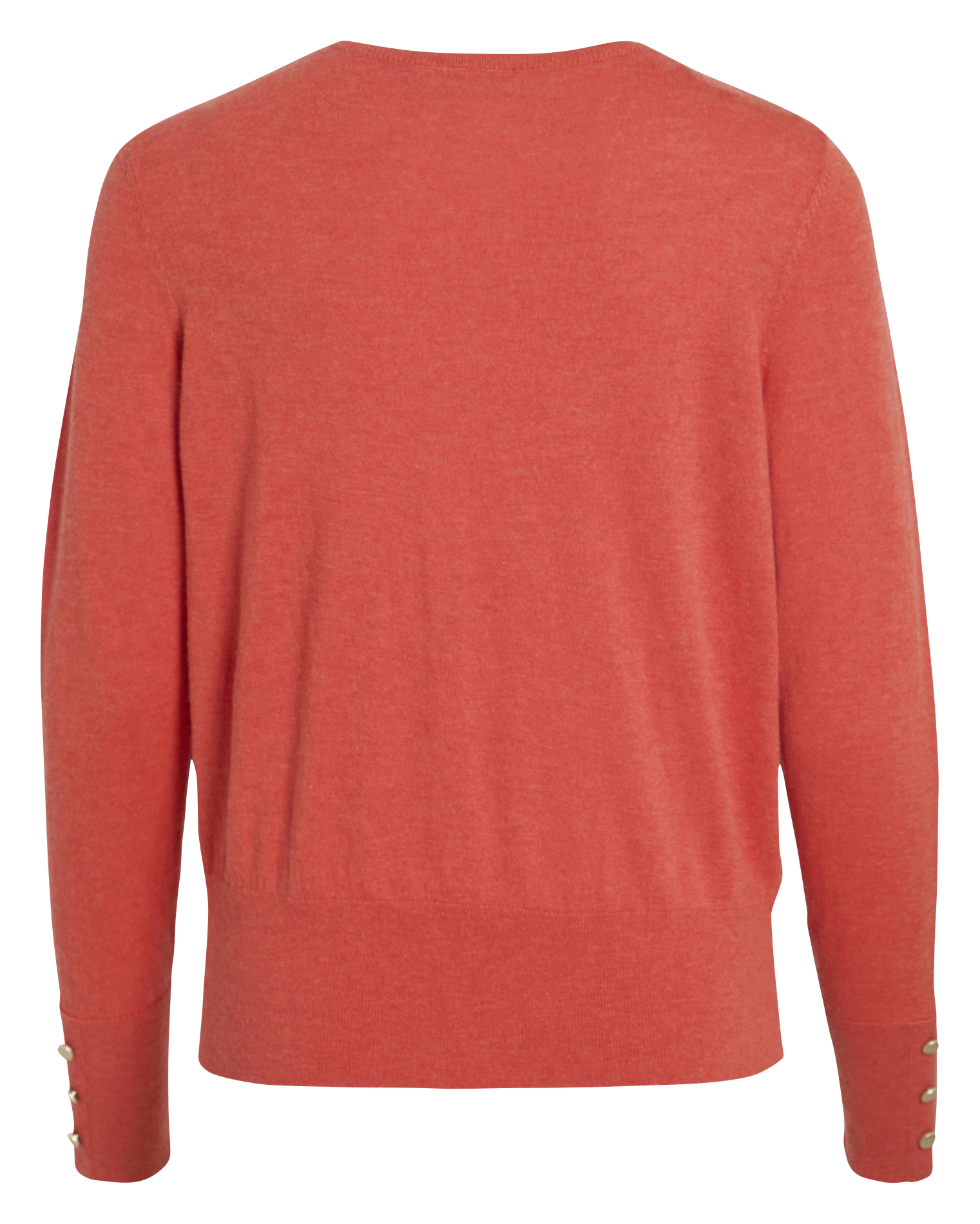 Pull col V en laine mélangée VILA Rouge