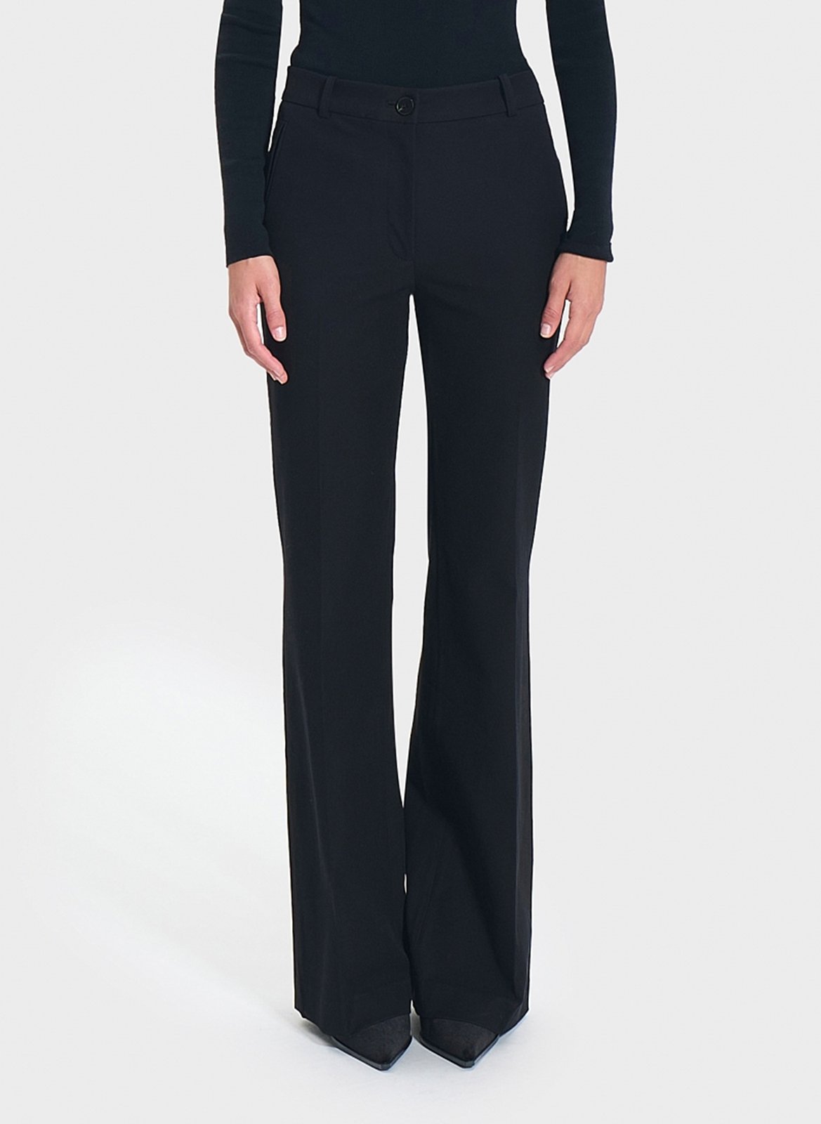 Charlotte cotton flared jeans ZAPA Black